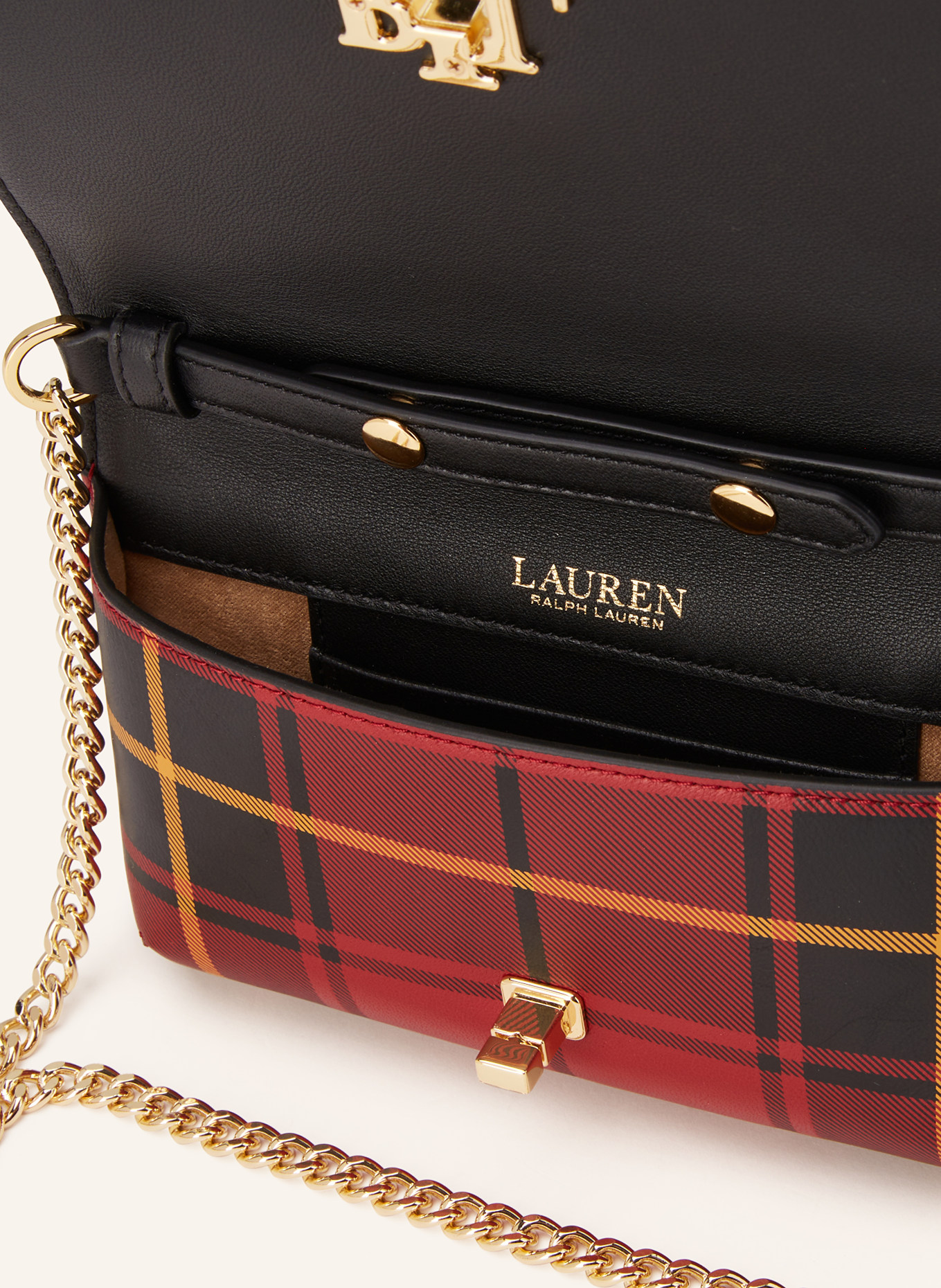 LAUREN RALPH LAUREN Clutch: ROT / ORANGE / SCHWARZ