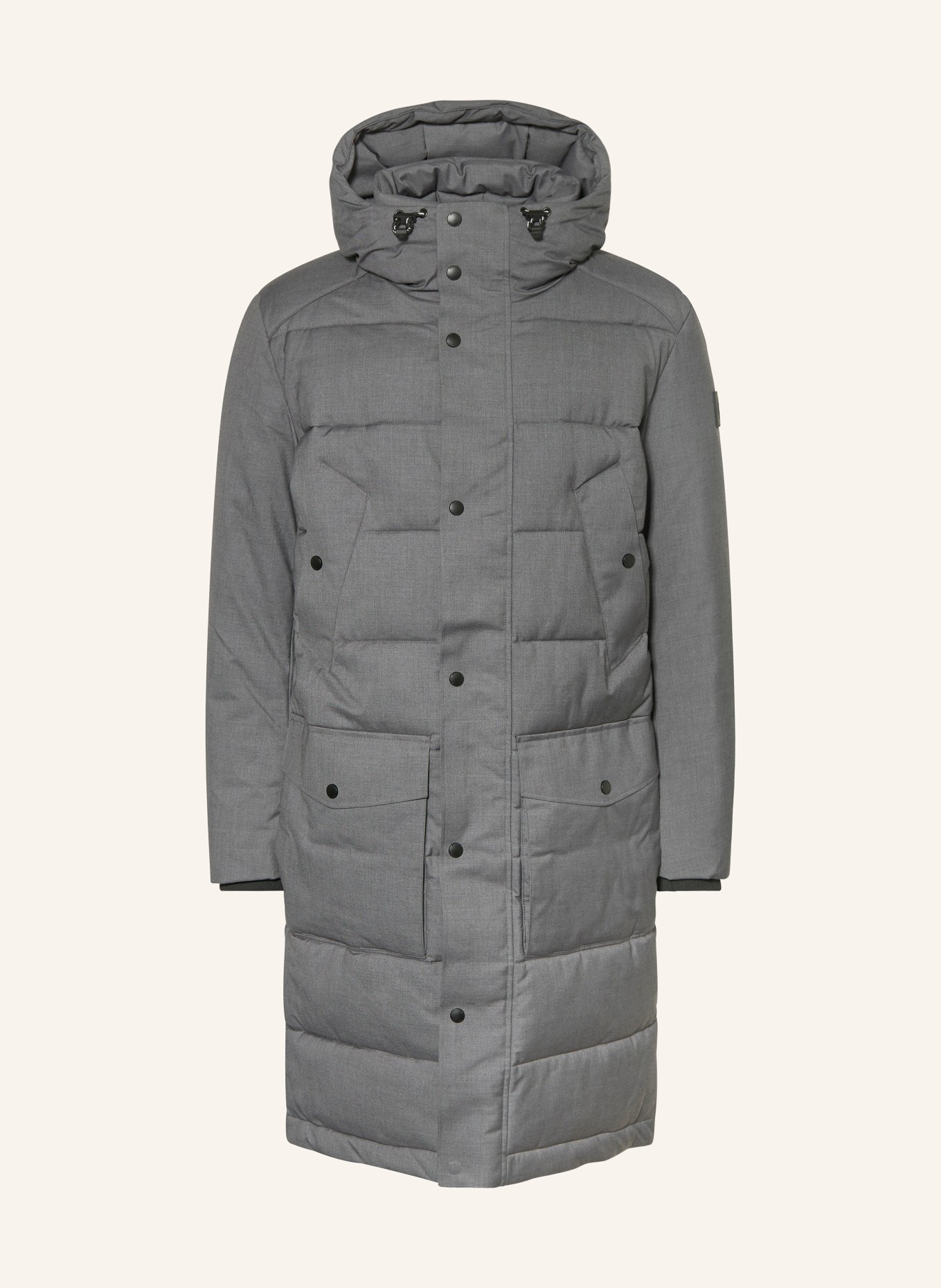 STRELLSON Steppmantel mit Blende: GRAU