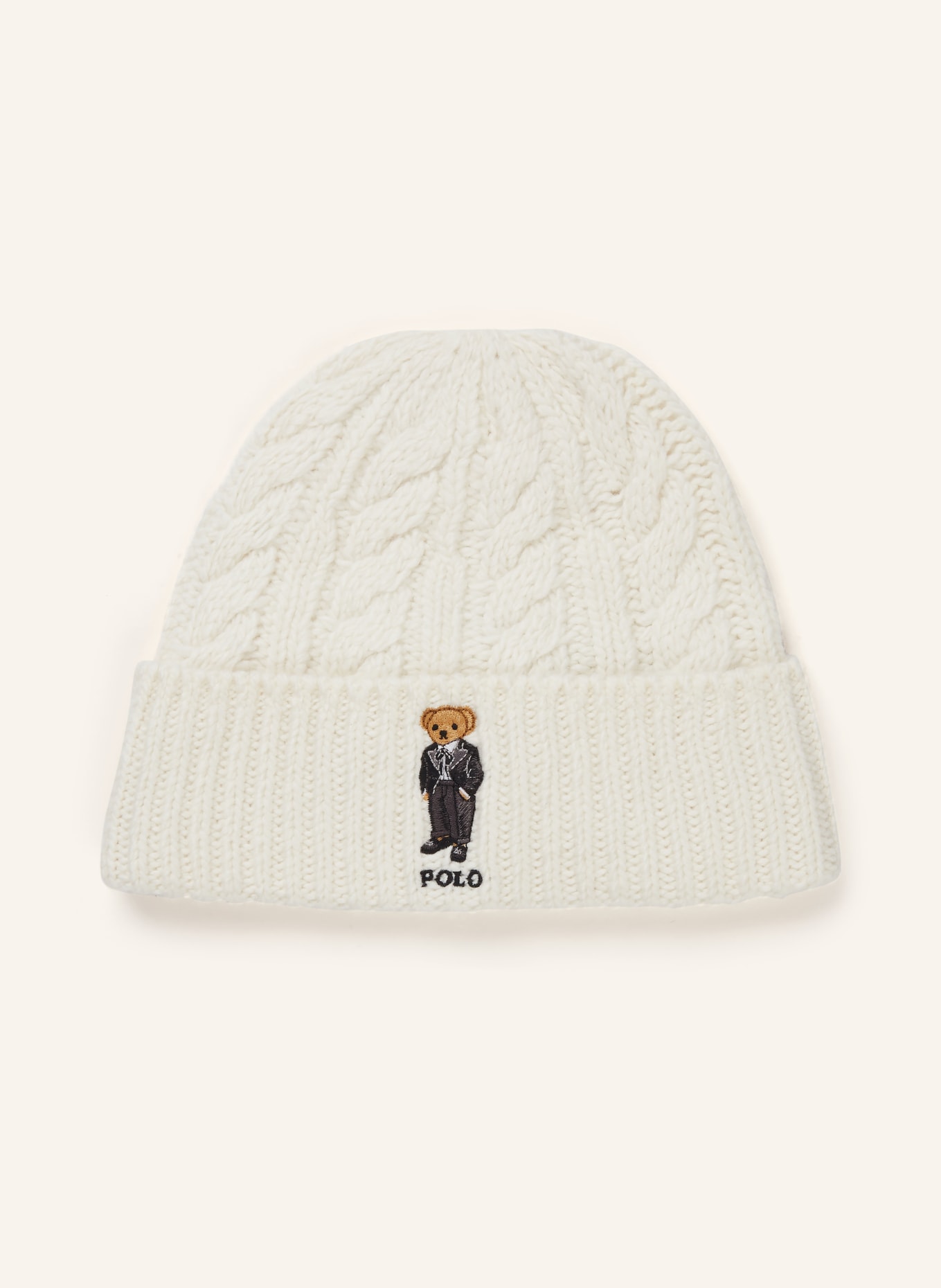 POLO RALPH LAUREN Mütze mit Alpaka: WEISS