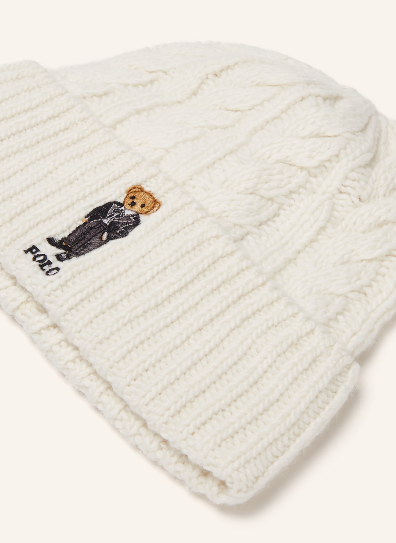 POLO RALPH LAUREN Mütze mit Alpaka: WEISS