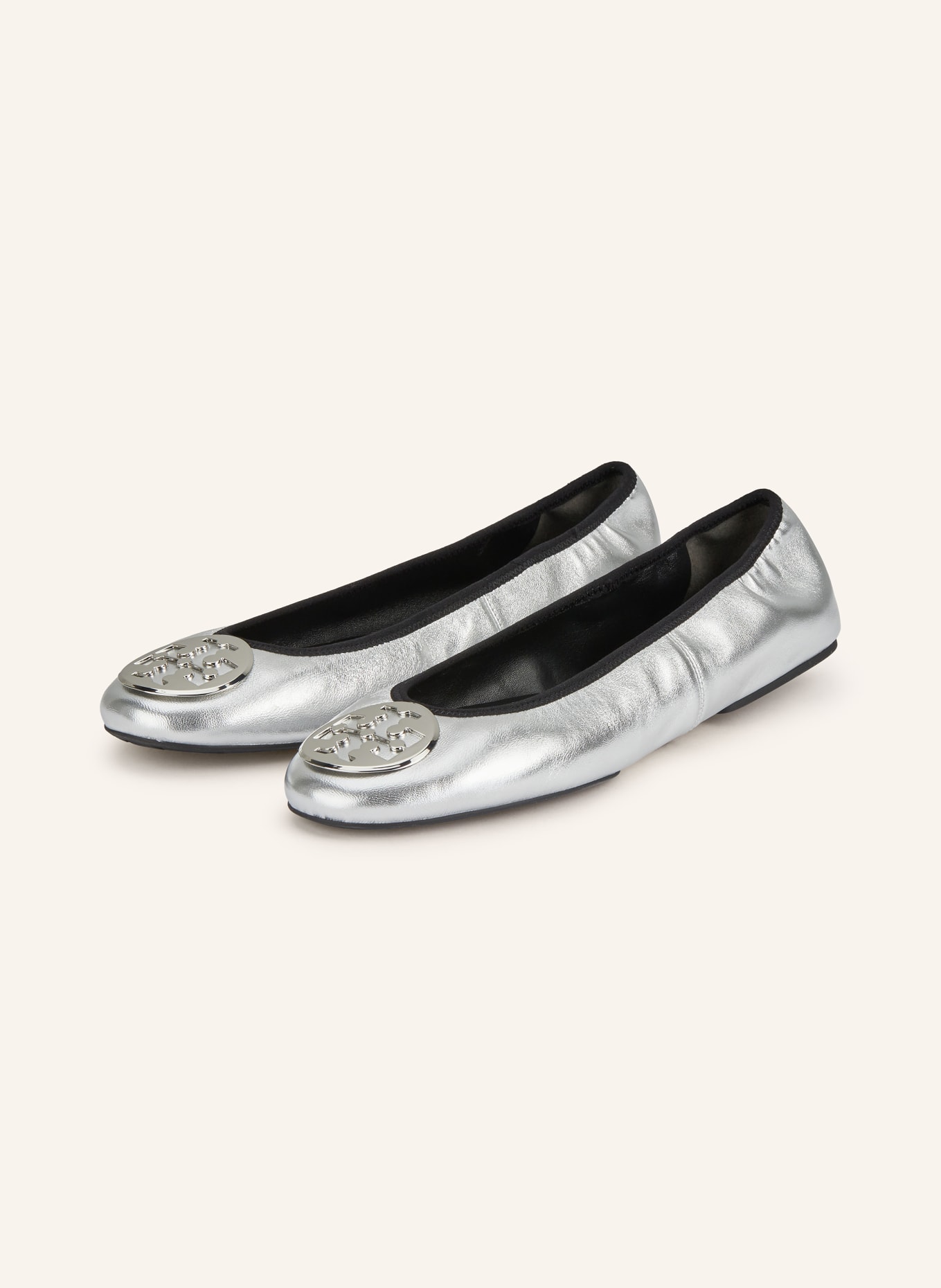 TORY BURCH Ballerinas MINNIE: SILBER