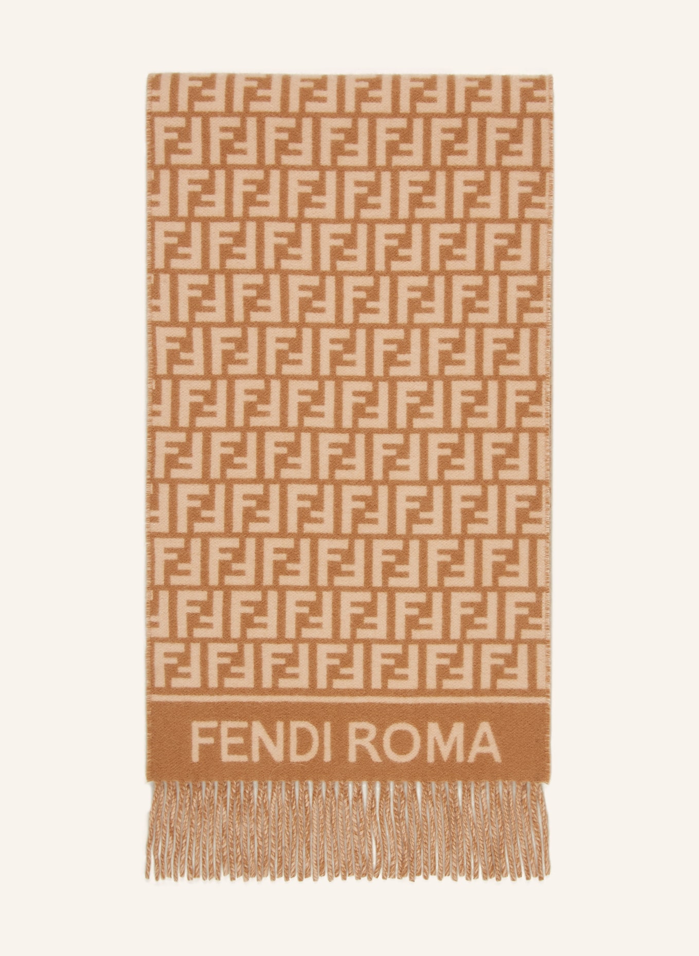 FENDI scarf: CAMEL / BEIGE