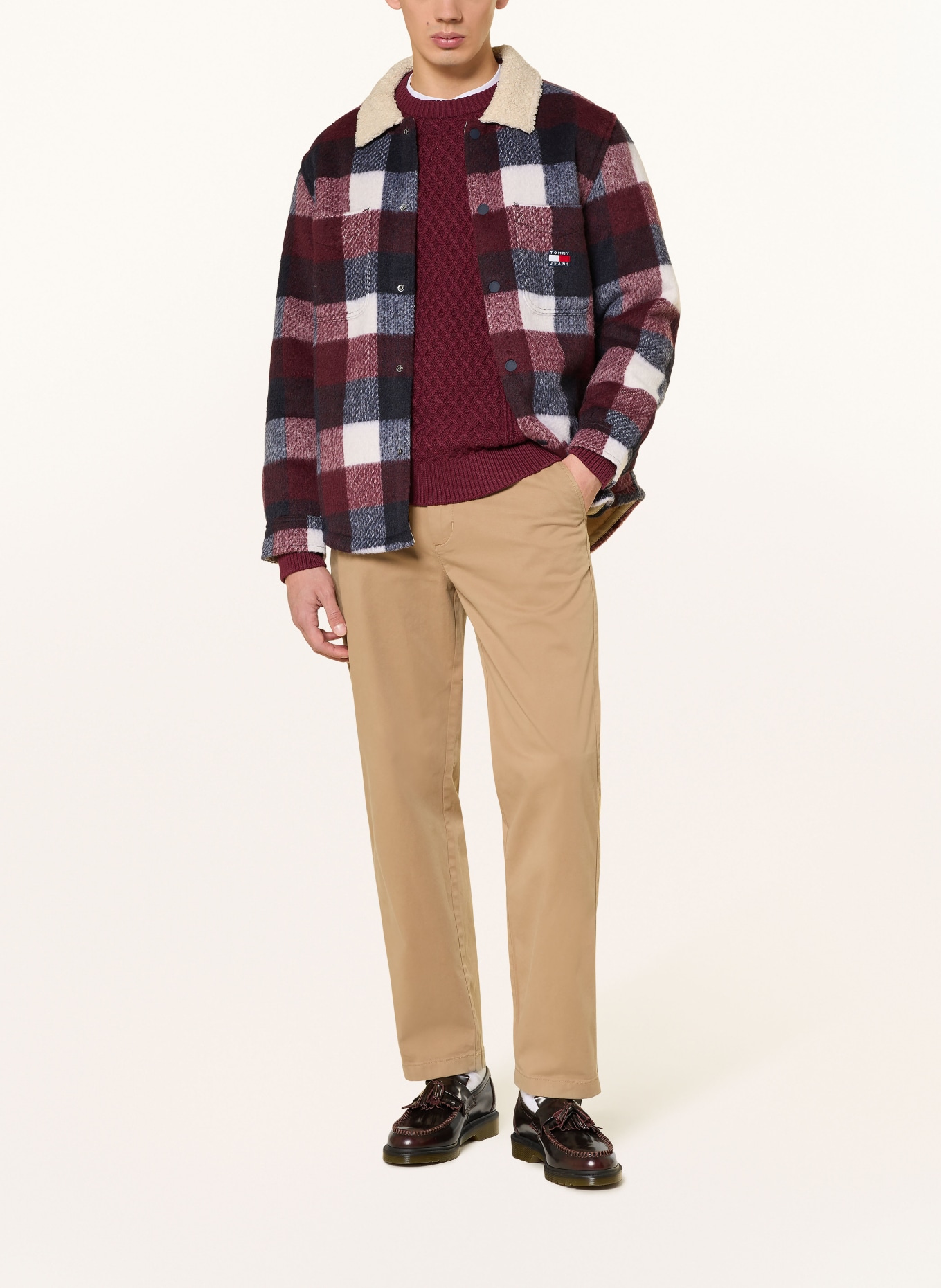 TOMMY JEANS Chino Tapered Fit: BEIGE