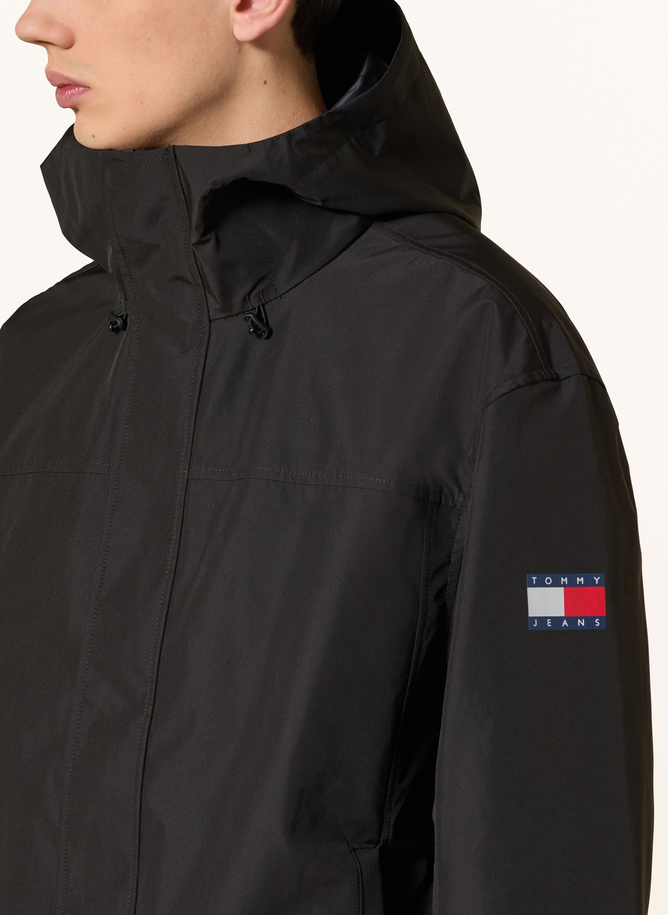 TOMMY JEANS jacket: BLACK