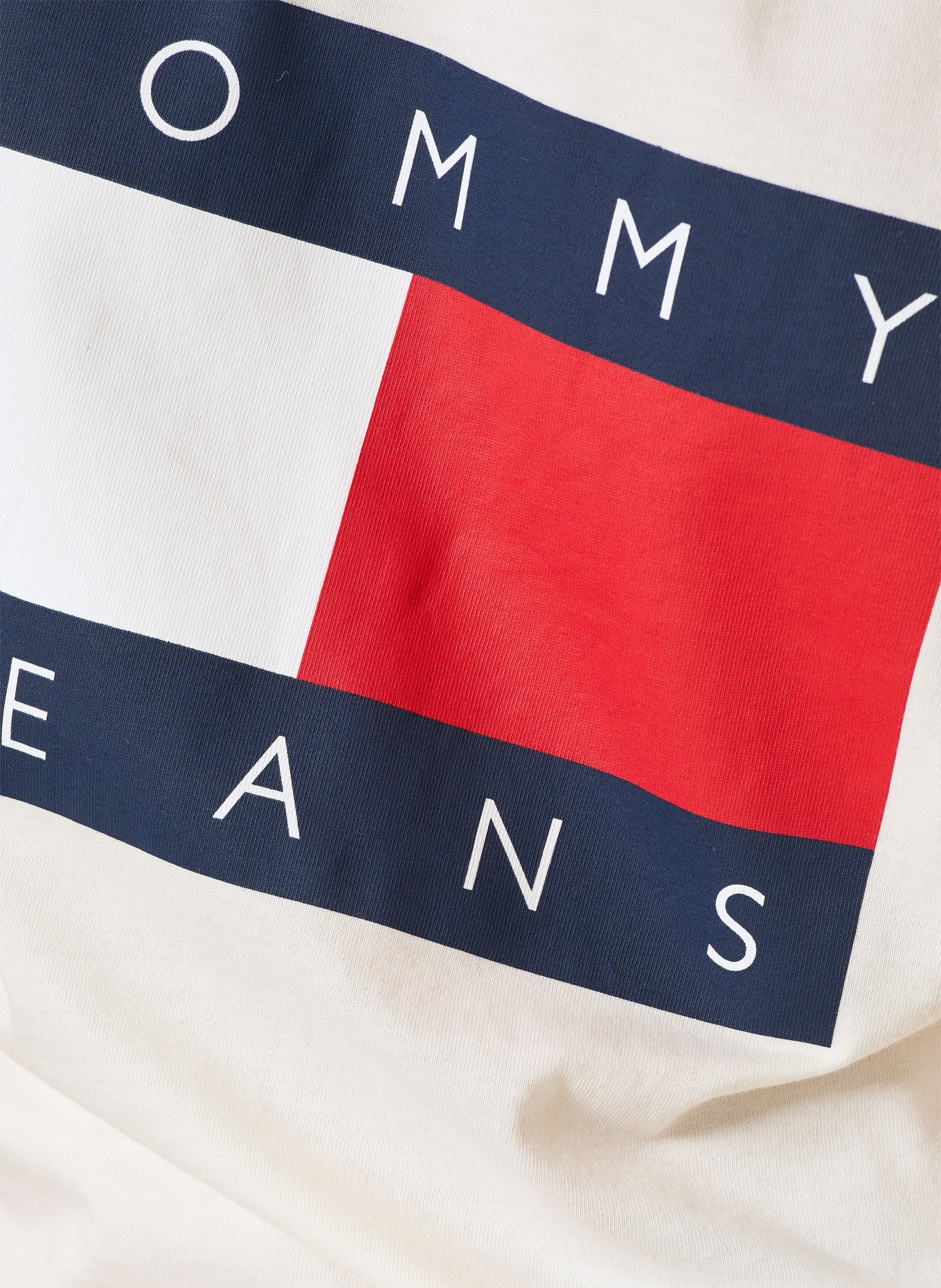 TOMMY JEANS T-Shirt: WEISS / ROT / DUNKELBLAU