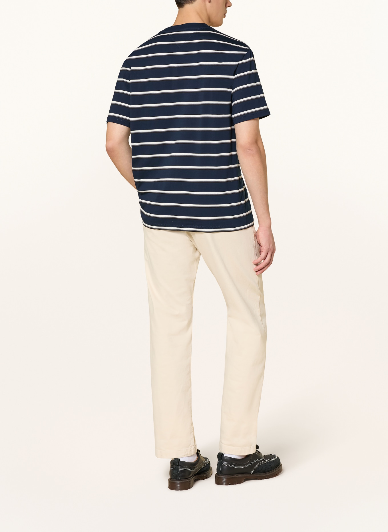 TOMMY JEANS T-Shirt: DUNKELBLAU / WEISS