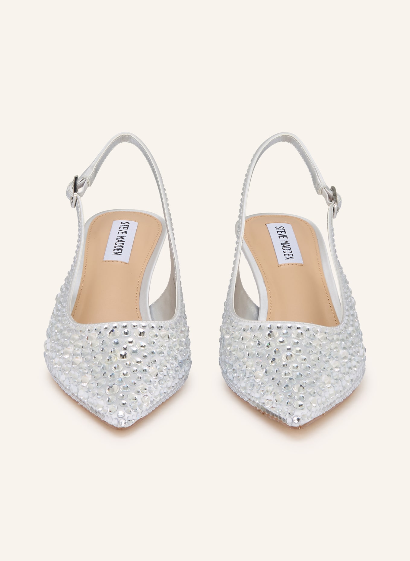 STEVE MADDEN Slingpumps KORRA mit Schmucksteinen: SILBER