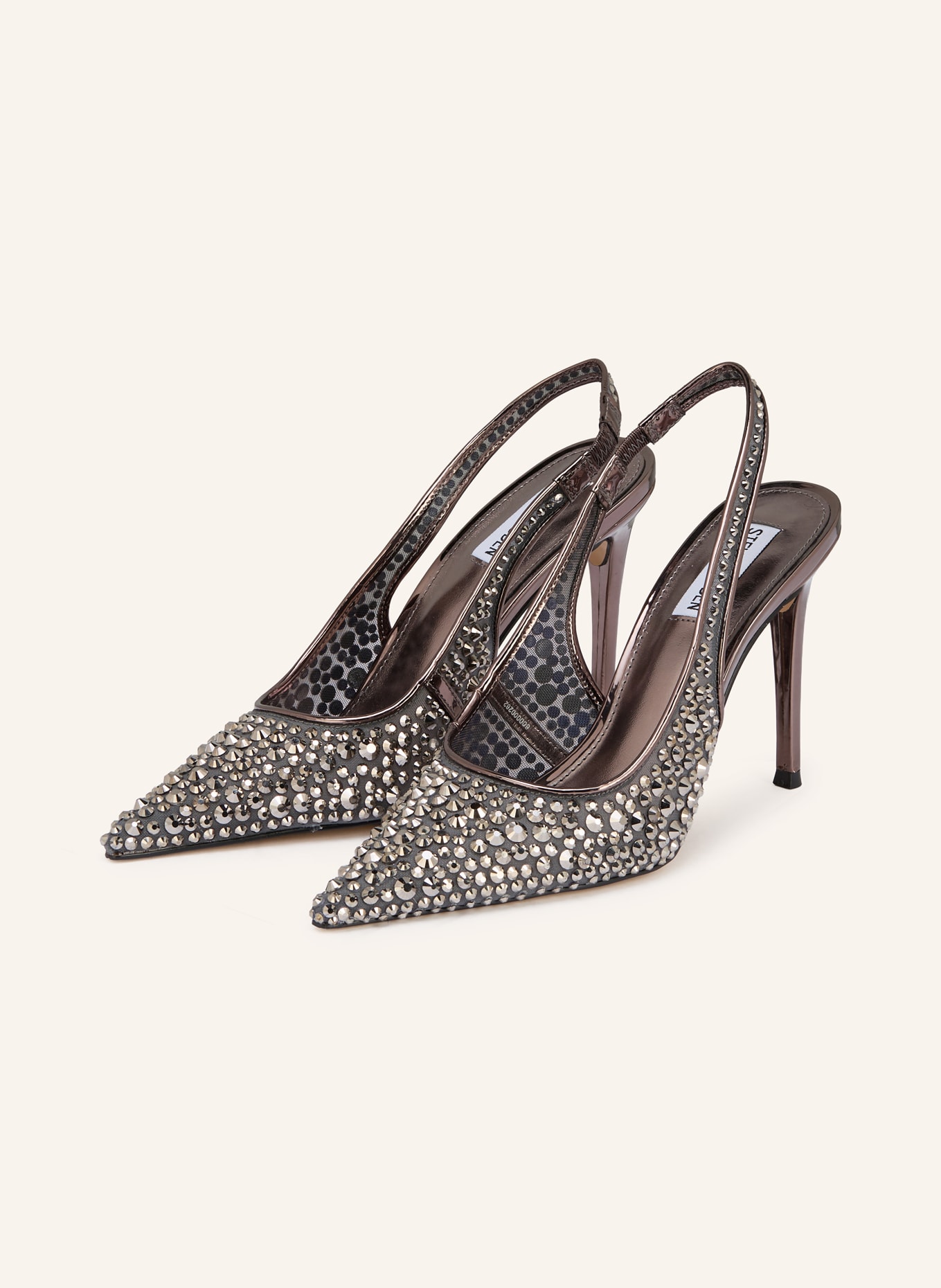STEVE MADDEN Slingpumps REYES mit Schmucksteinen: SILBER