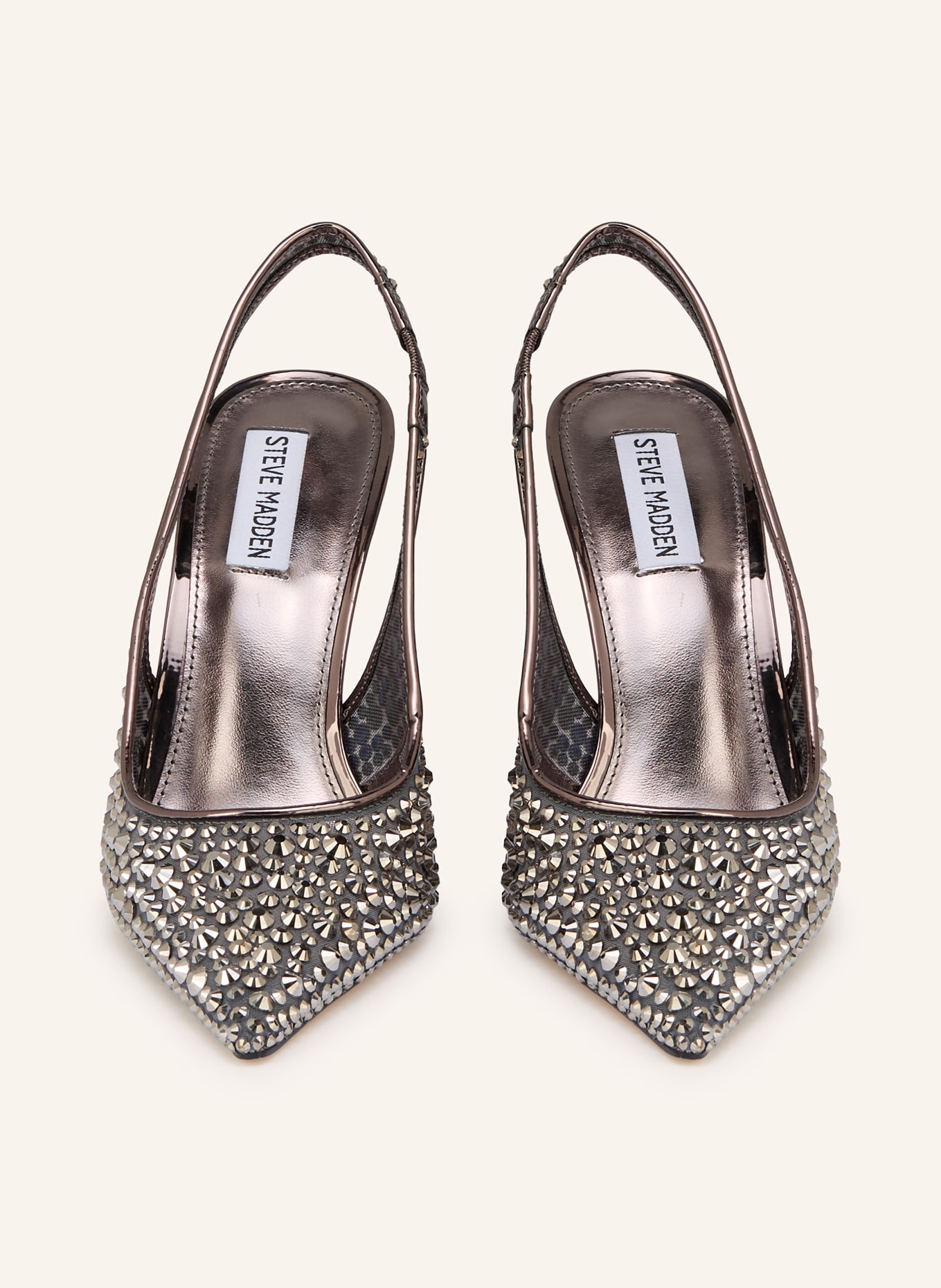 STEVE MADDEN Slingpumps REYES mit Schmucksteinen: SILBER