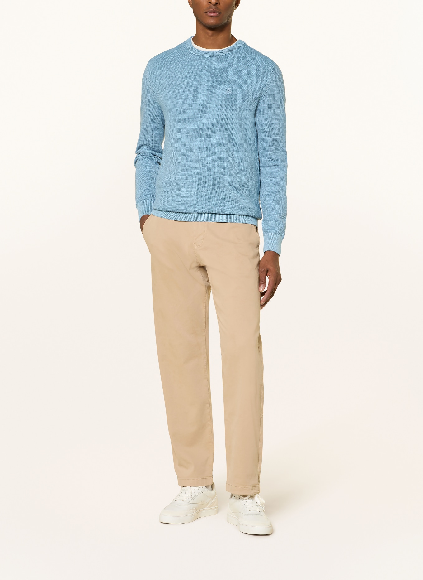 Marc O'Polo Piqué-Pullover: BLAUGRAU