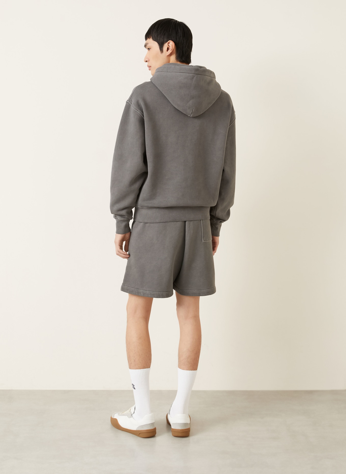 Palm Angels sweat à capuche: GRIS FONCÉ / BLANC