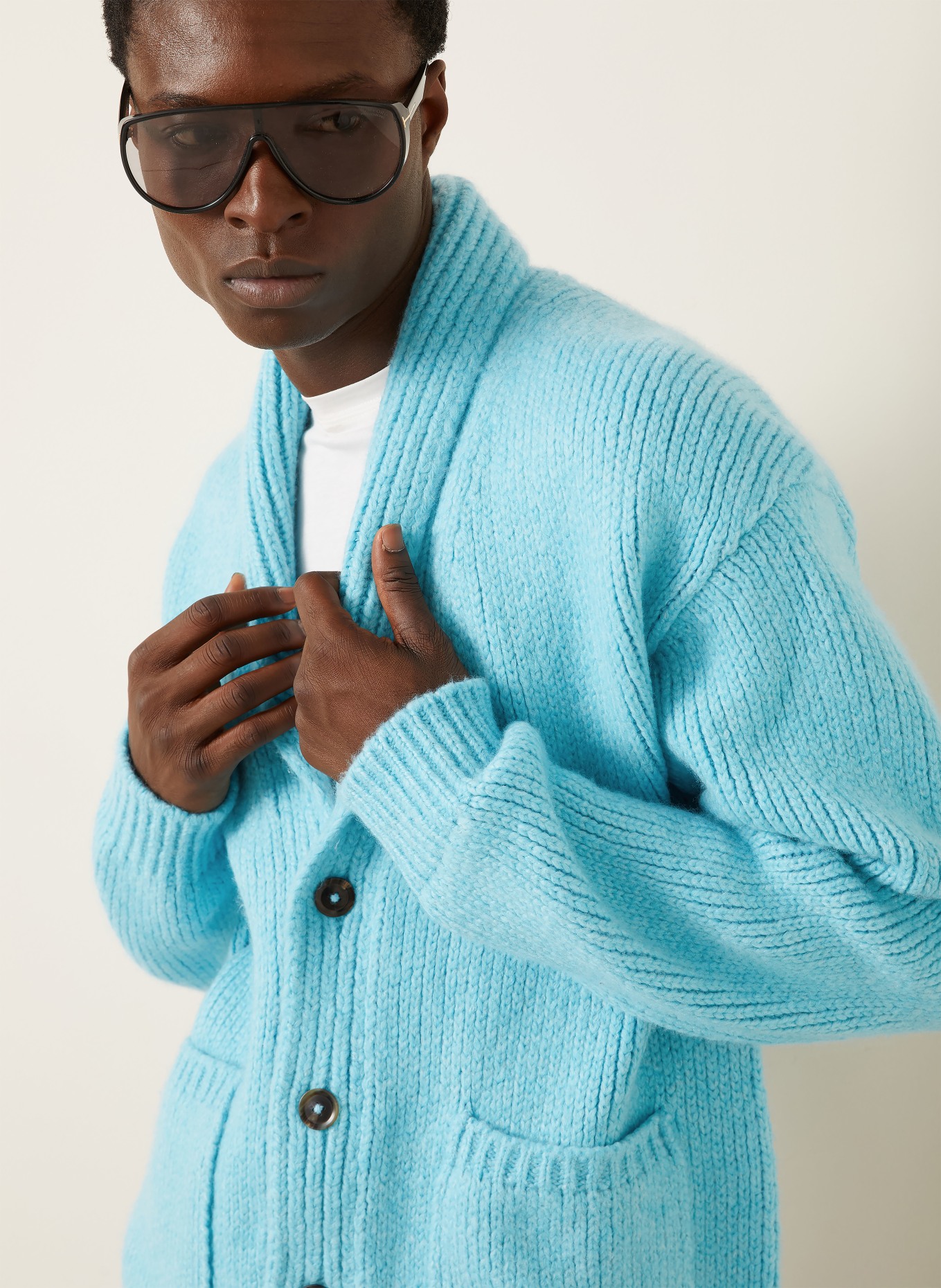 TOM FORD Strickjacke aus Cashmere: TÜRKIS