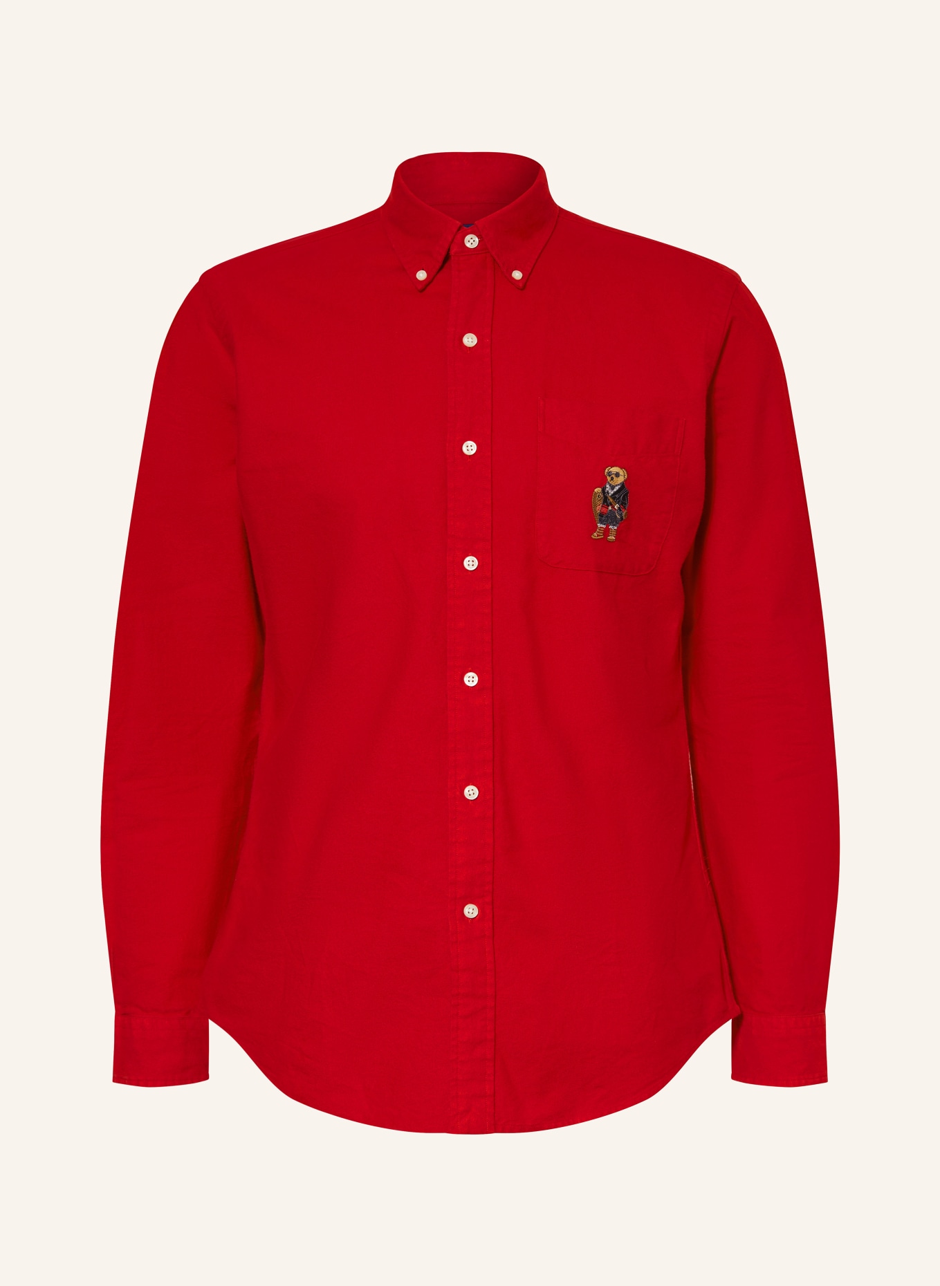 POLO RALPH LAUREN Oxfordhemd Custom Fit: NEONROT