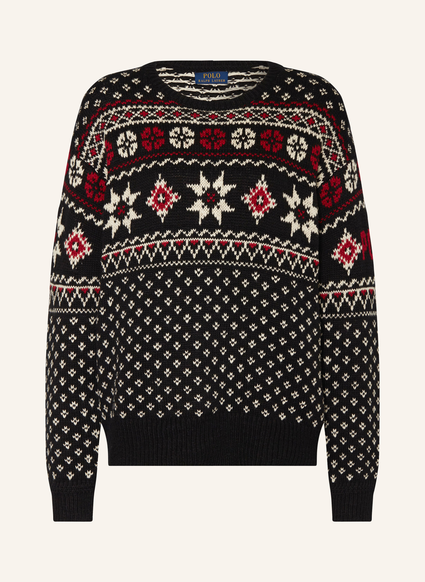 POLO RALPH LAUREN Pullover: DUNKELBLAU / ROT / WEISS