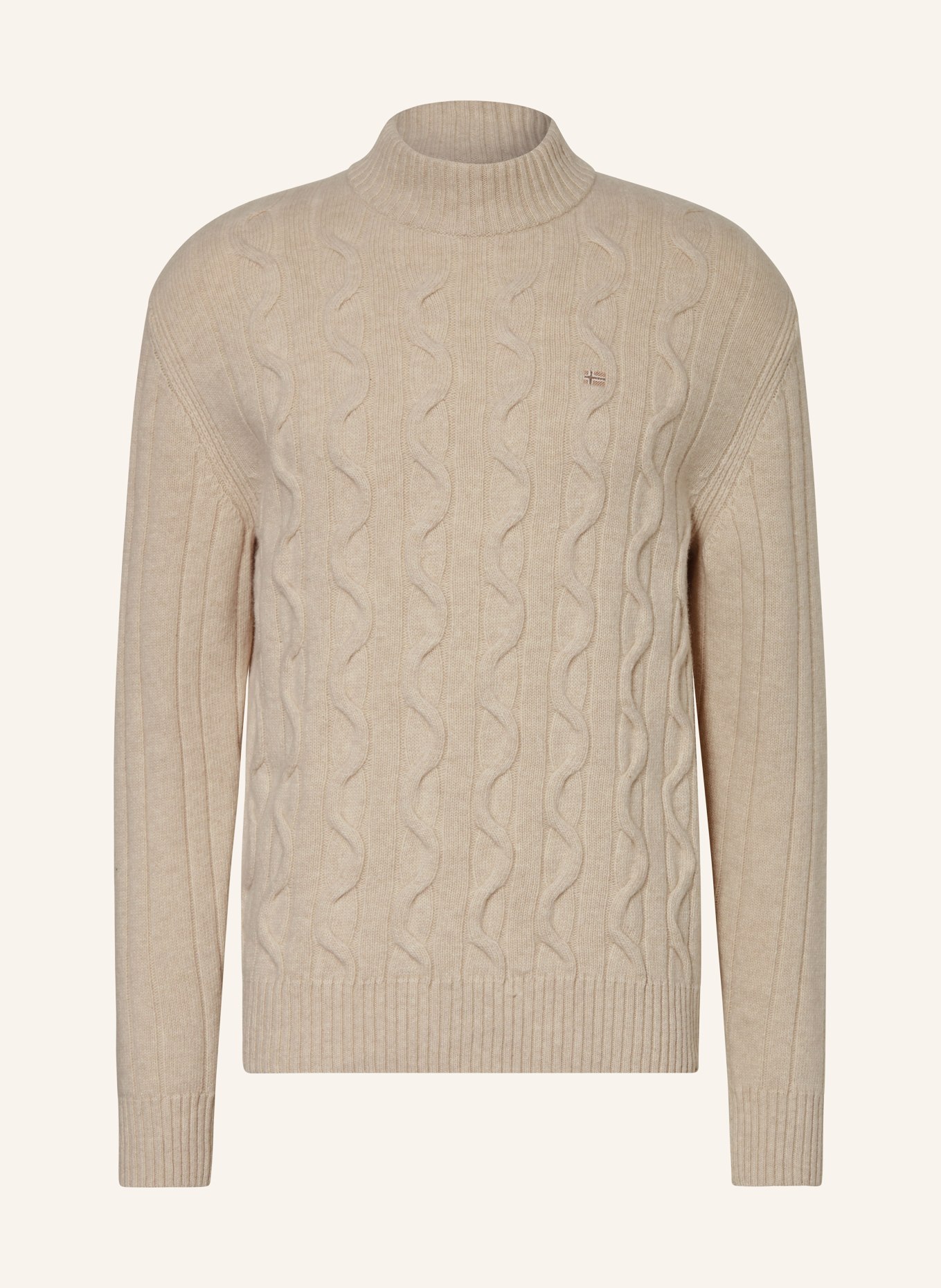 TIGER OF SWEDEN Pullover ADRYAN mit Alpaka und Merinowolle: CAMEL