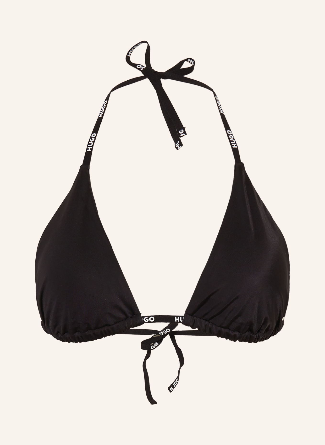 HUGO Triangel-Bikini-Top PURE: SCHWARZ