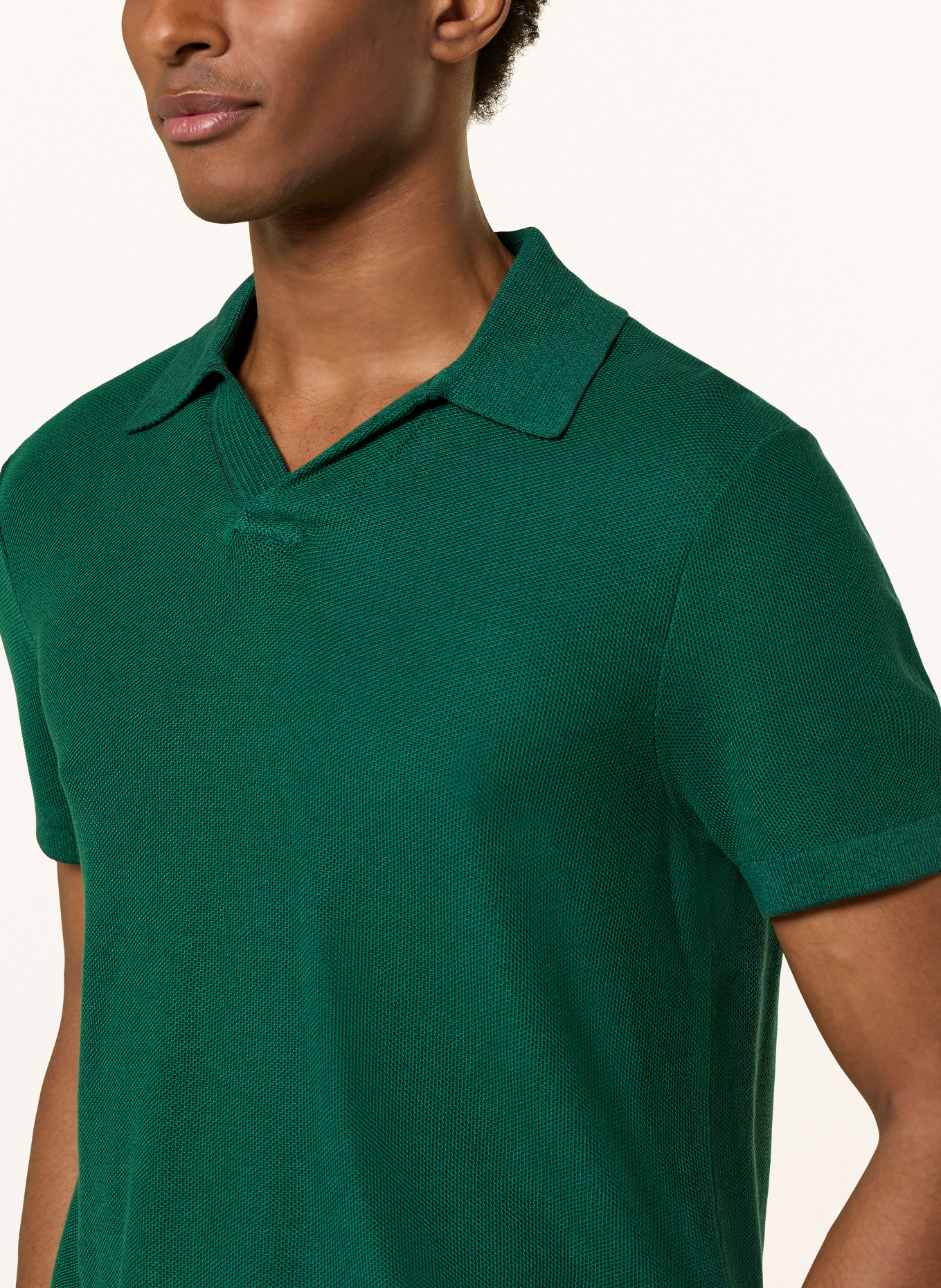 TOMMY HILFIGER Piqué-Poloshirt: DUNKELGRÜN