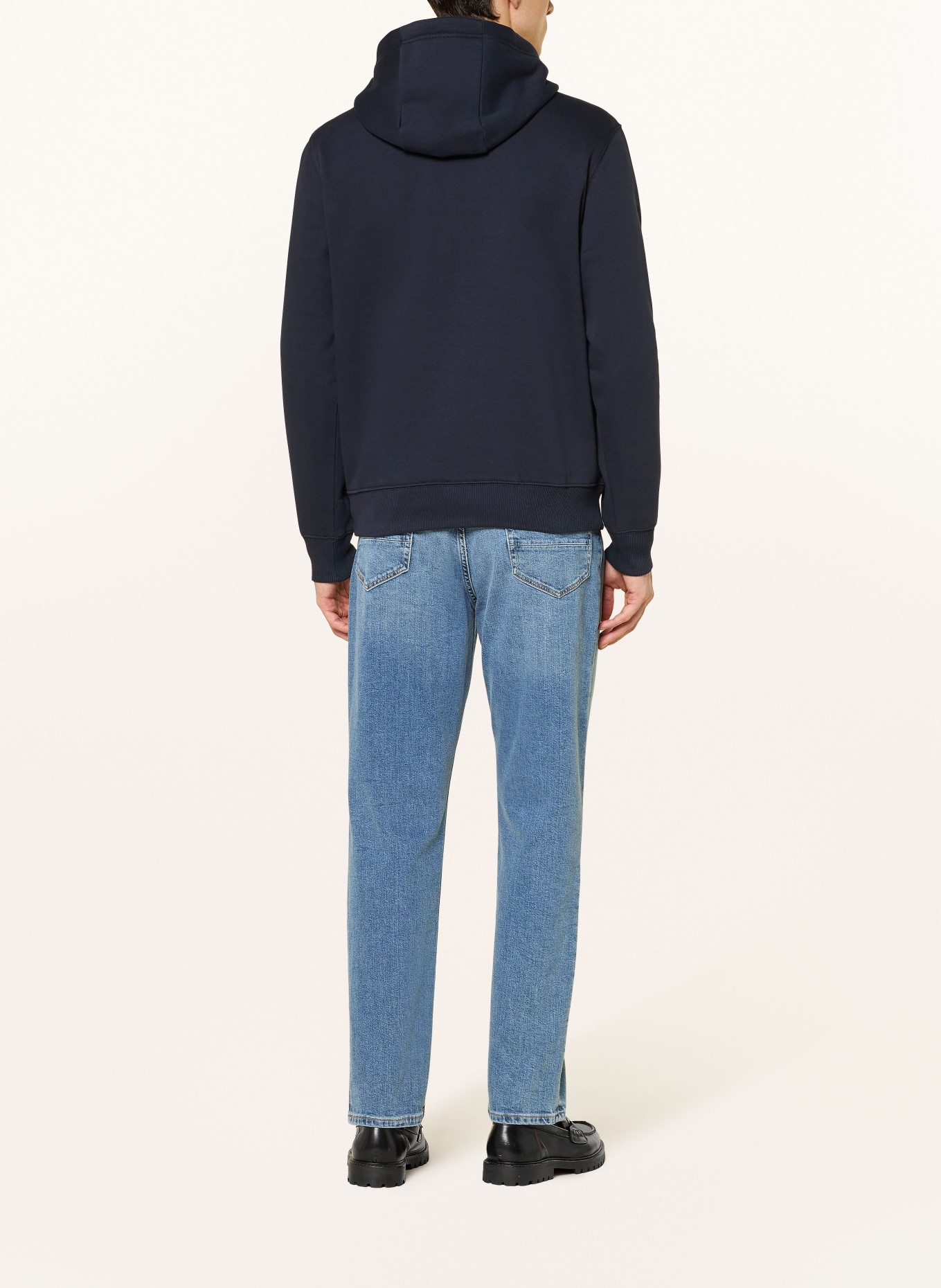 TOMMY HILFIGER Hoodie TOMMY: DUNKELBLAU / ECRU / ROT