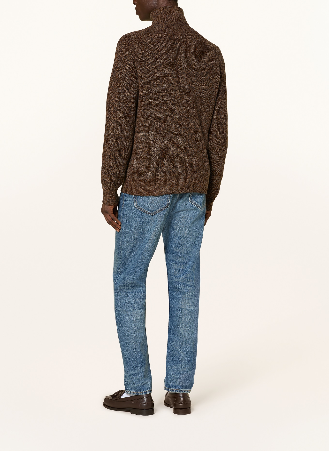 TOMMY HILFIGER Troyer: BROWN / BLACK