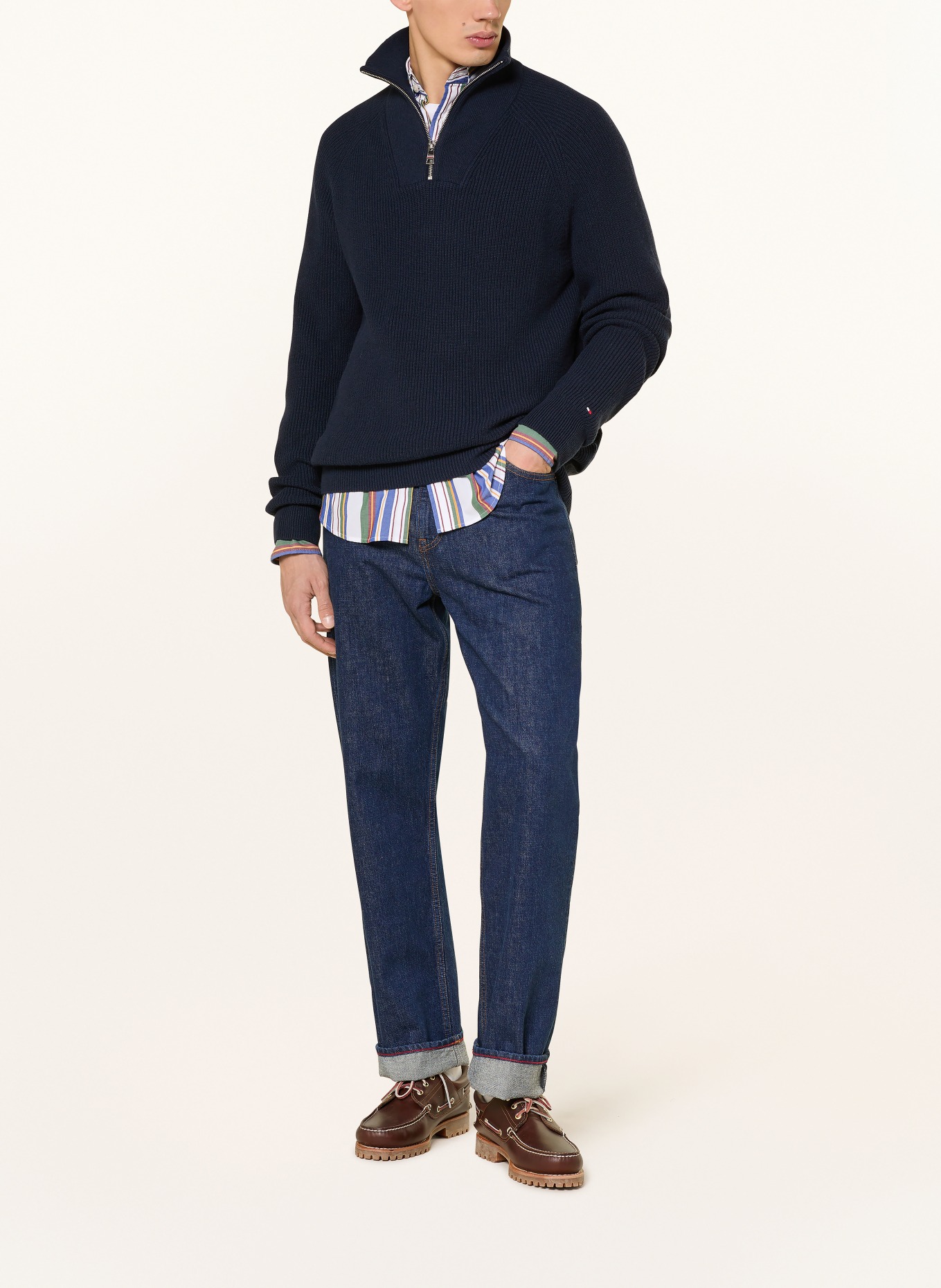 TOMMY HILFIGER Troyer: DARK BLUE
