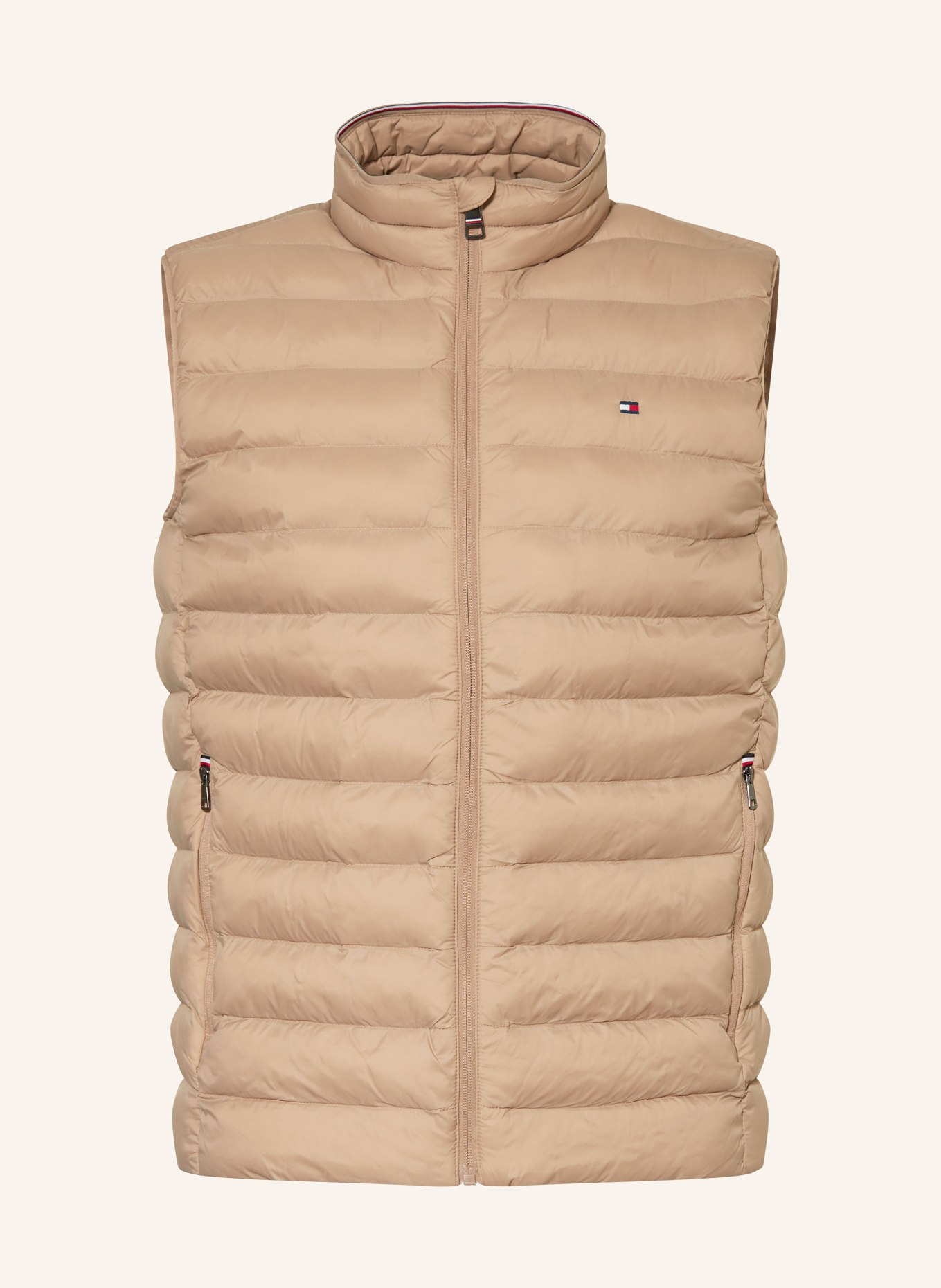 TOMMY HILFIGER kamizelka pikowana: CAMELOWY