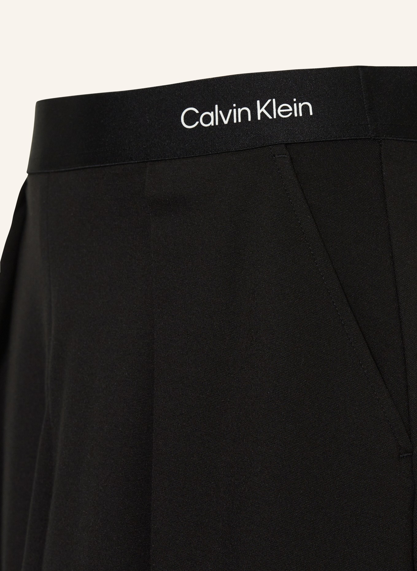Calvin Klein Faltenrock: SCHWARZ