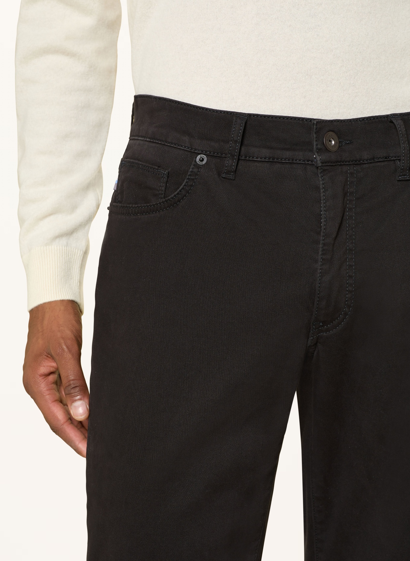 BRAX Hose CADIZ Straight Fit: 02 BLACK