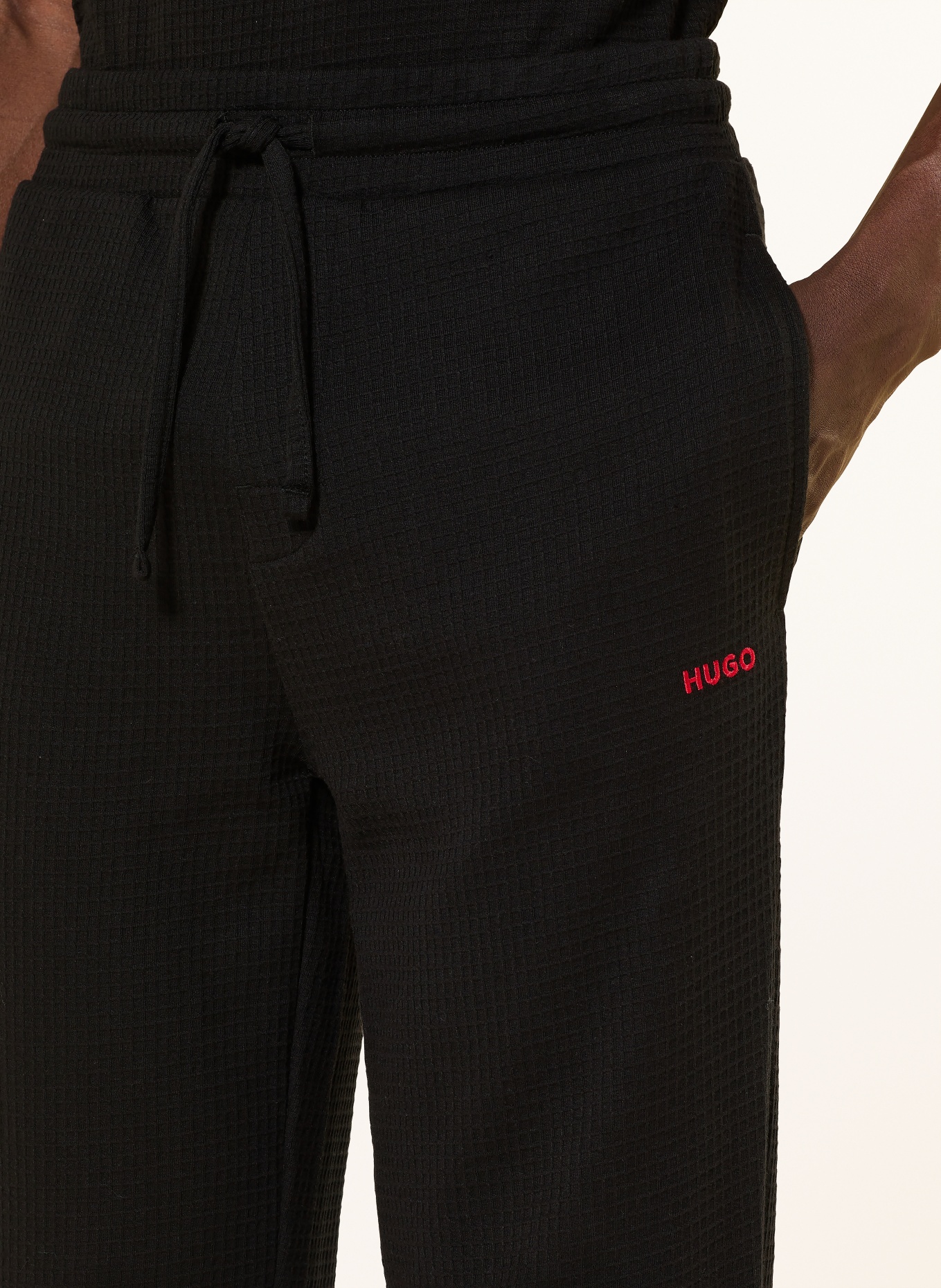 HUGO Lounge-Hose AUSTIN: SCHWARZ