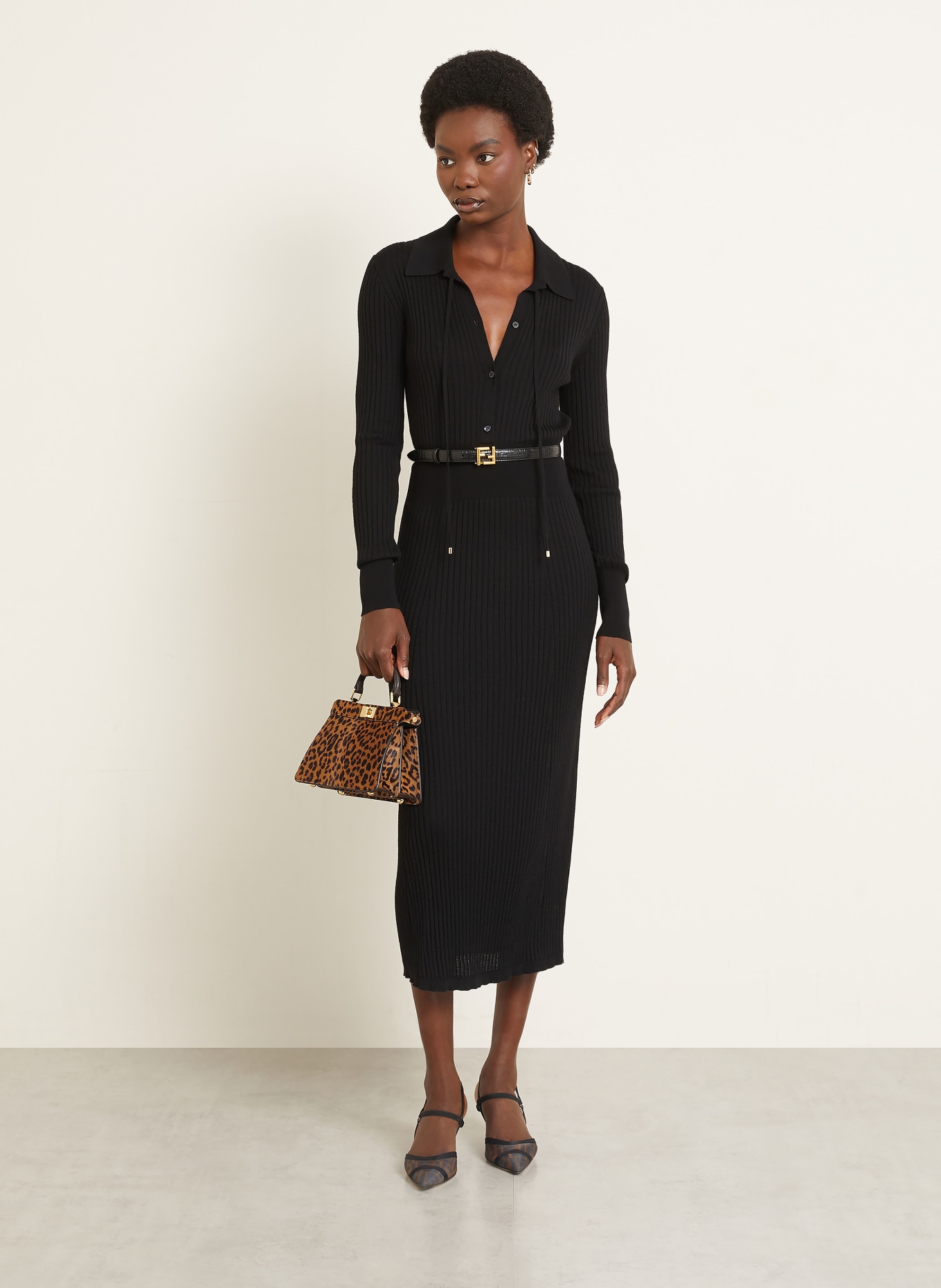 FENDI Torebka PEEKABOO ISEEU: KONIAKOWY / CIEMNOBRĄZOWY