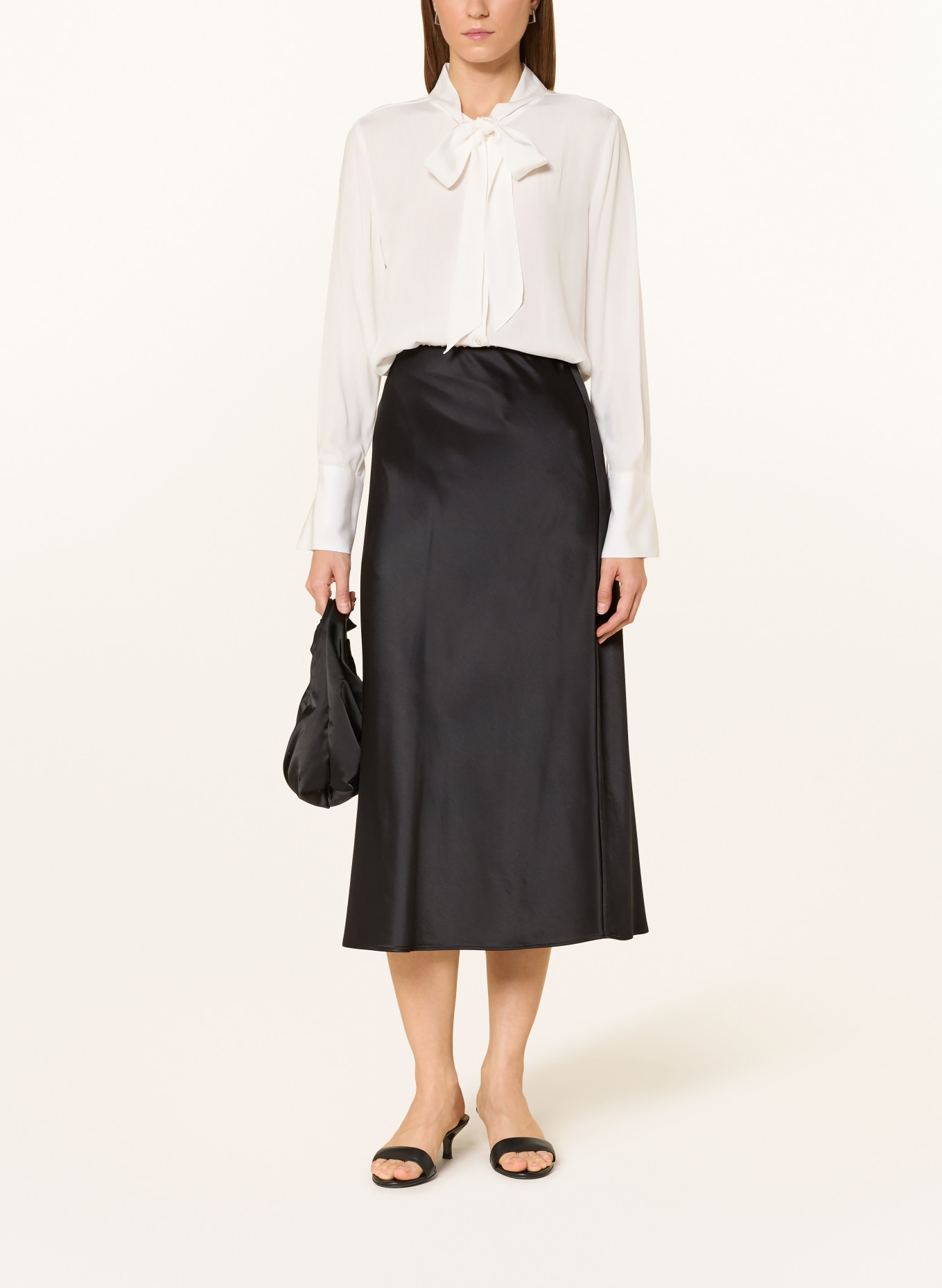 s.Oliver BLACK LABEL Satinrock: SCHWARZ