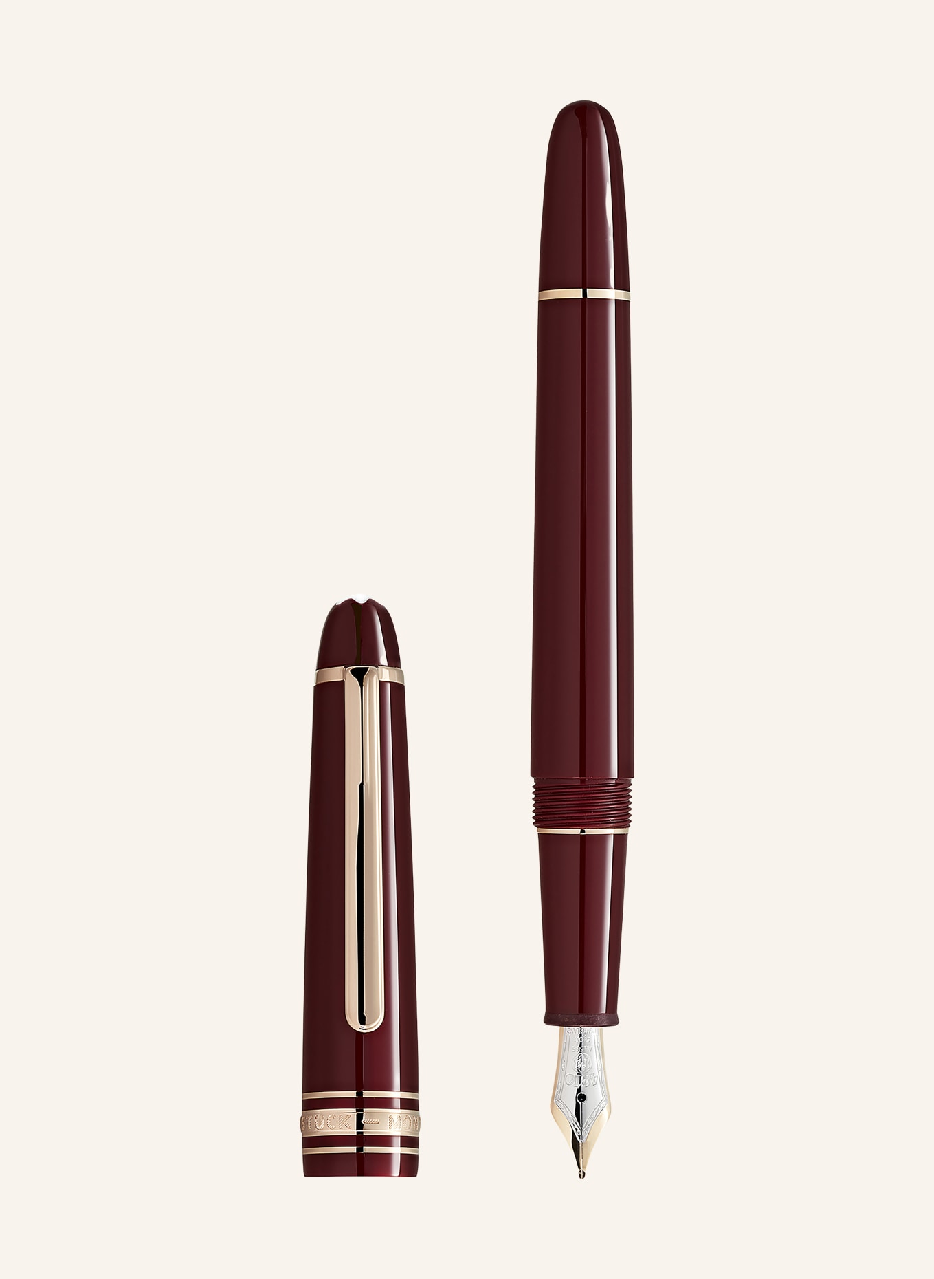 MONTBLANC Füllfederhalter MEISTERSTÜCK BURGUNDY RED CLASSIQUE: DUNKELROT