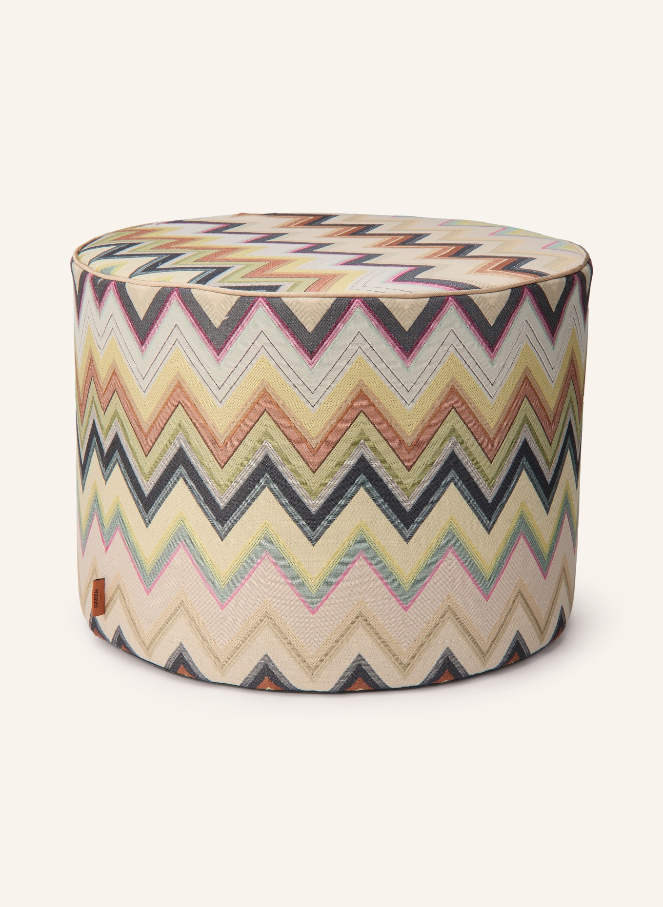 MISSONI Home Puf AGADIR: KREMOWY / RÓŻOWY / ZIELONY