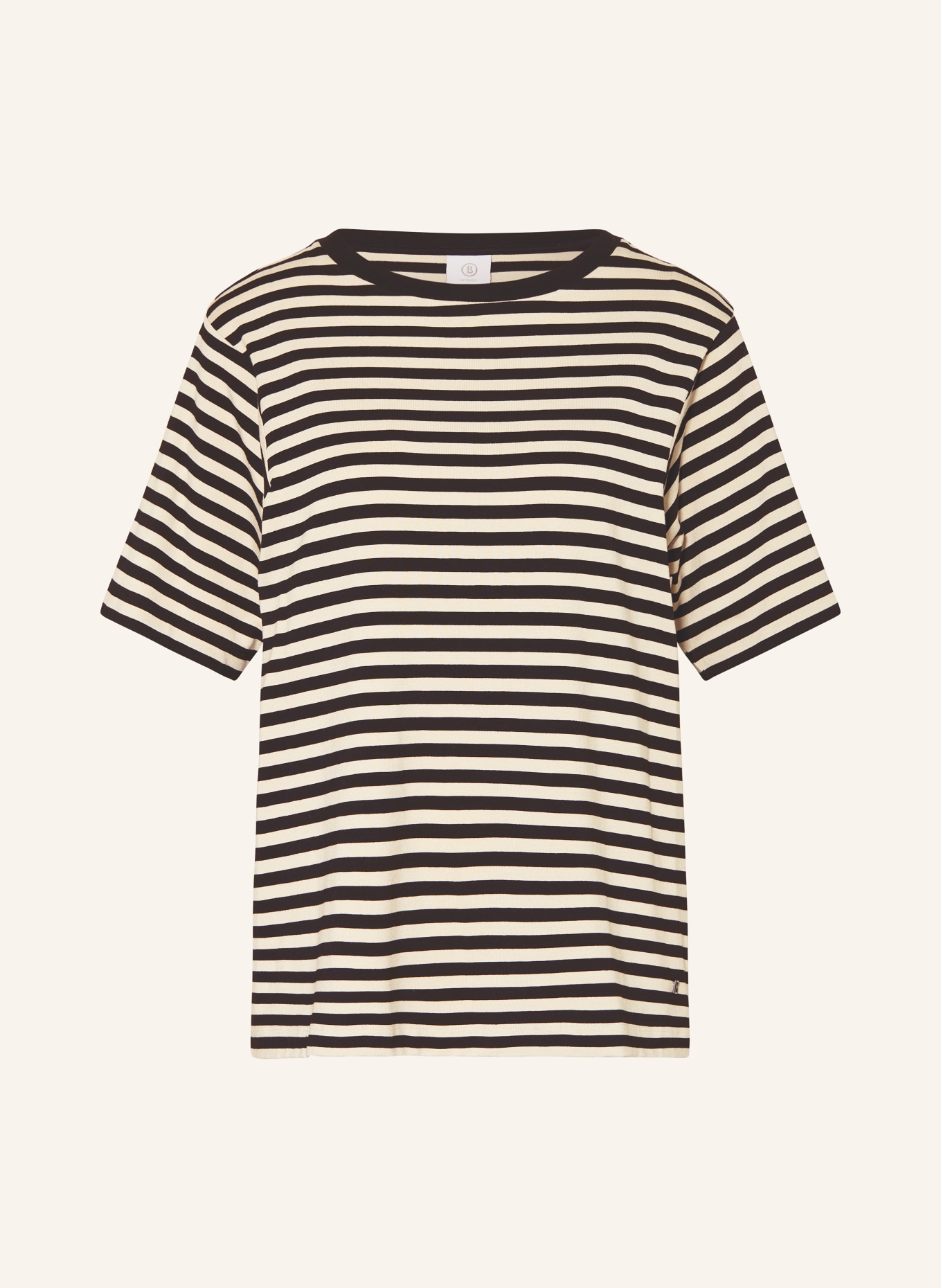 BOGNER T-Shirt RAYA: SCHWARZ / ECRU