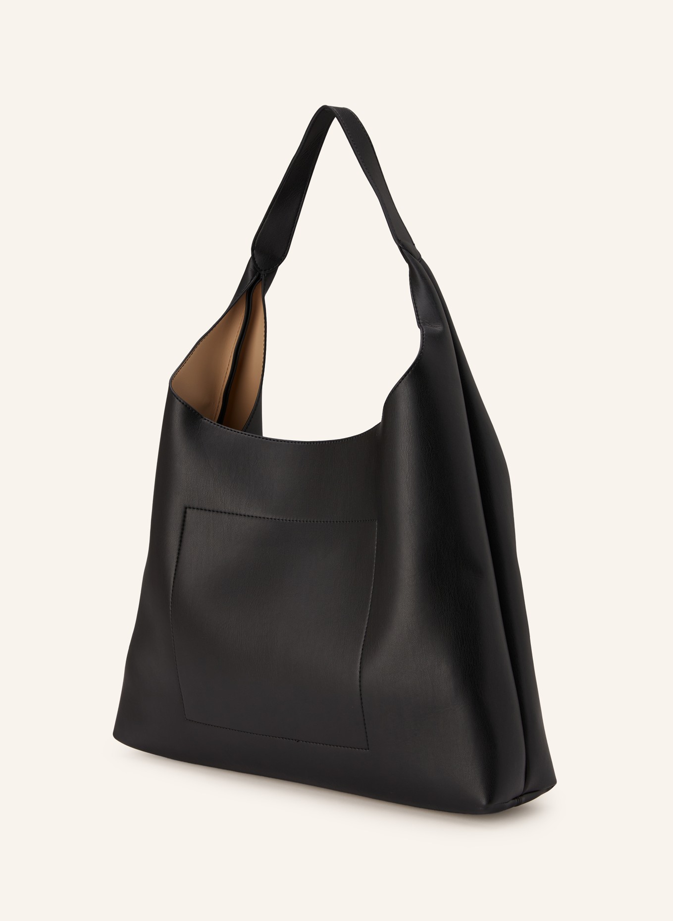 SEIDENFELT Beuteltasche LAINIO LARGE: SCHWARZ / GOLD