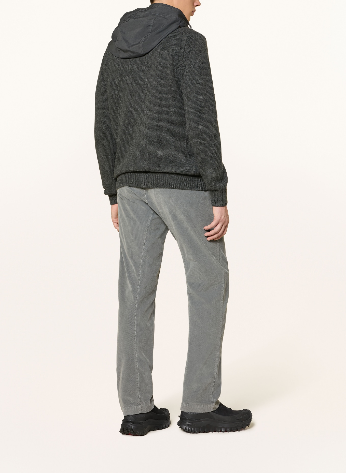 C.P. COMPANY Strickjacke: DUNKELGRAU