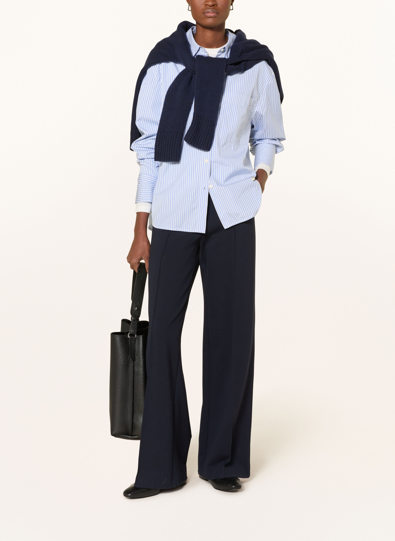 Marc O'Polo Hemdbluse: HELLBLAU / WEISS / SCHWARZ