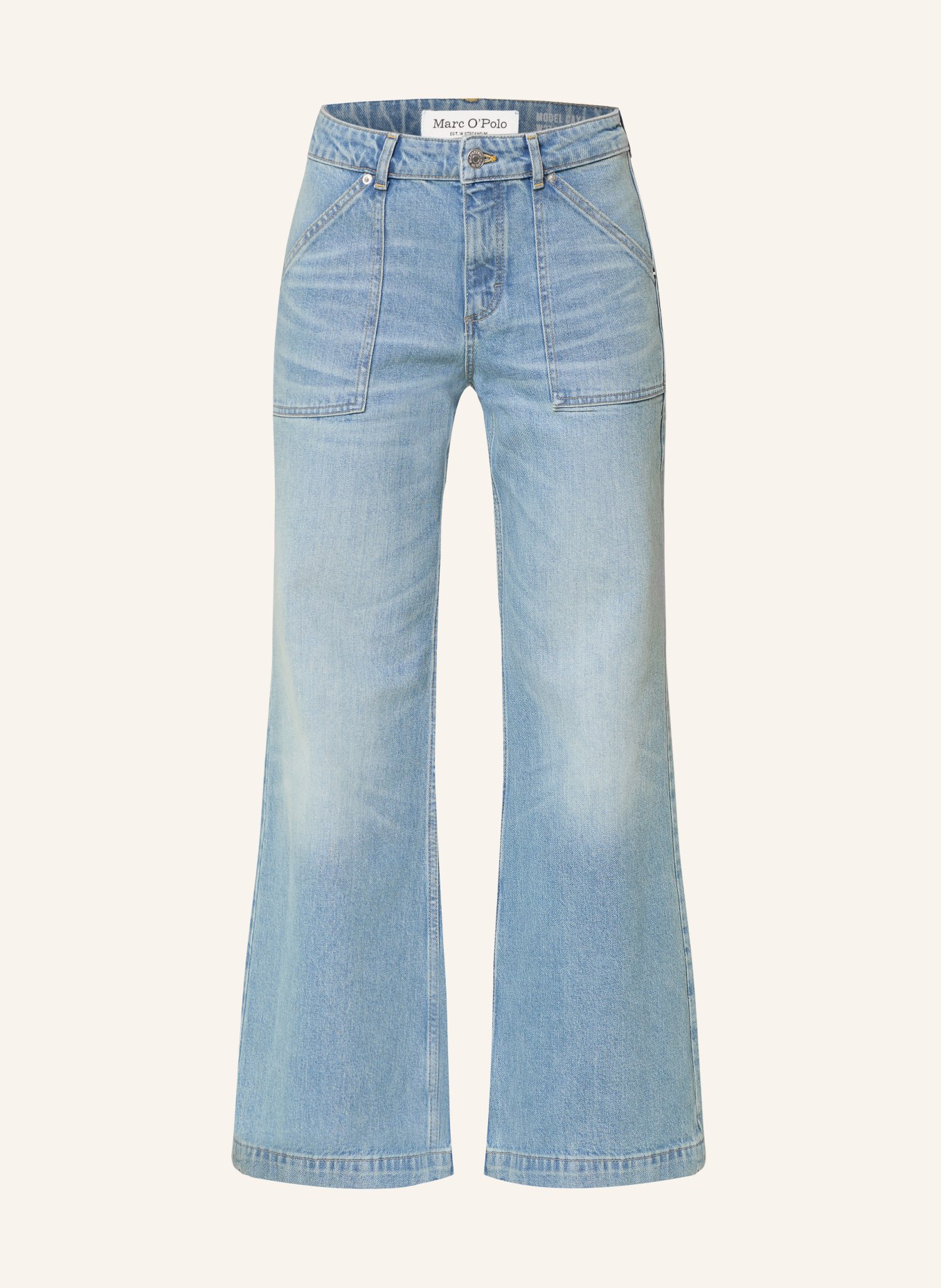 Marc O'Polo Flared Jeans CAYA: 057 Stretch essential mid blue was