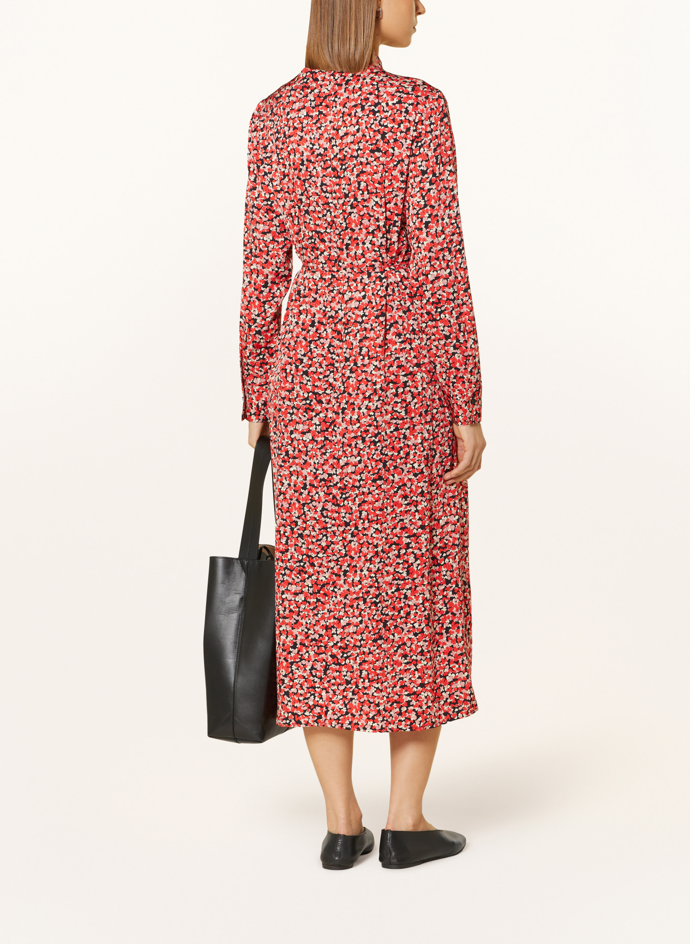 Marc O'Polo Hemdblusenkleid: ROT / WEISS / SCHWARZ