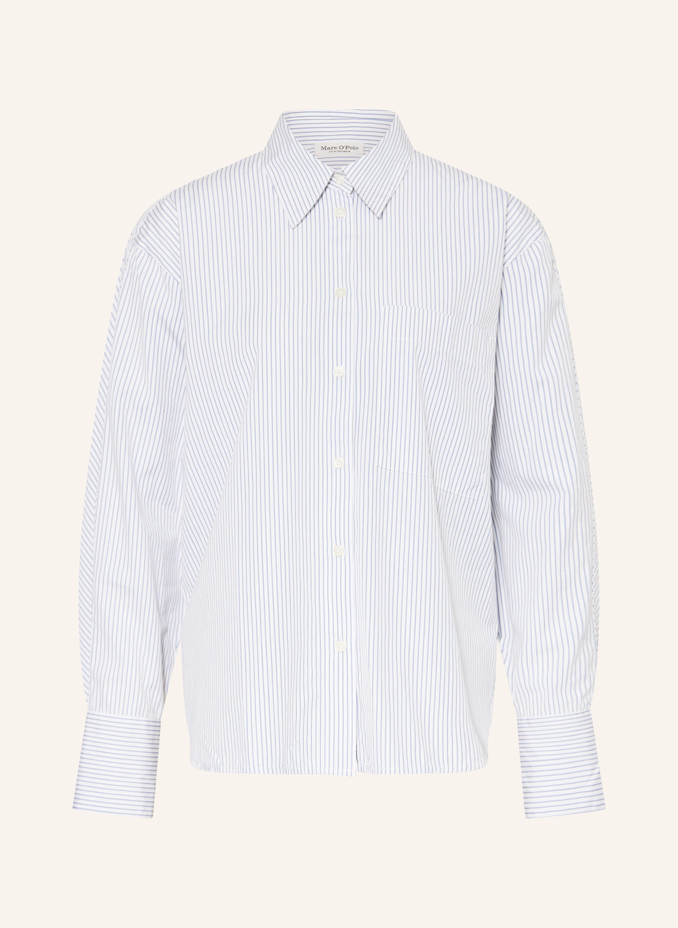 Marc O'Polo Hemdbluse: BLAU / DUNKELBLAU / WEISS