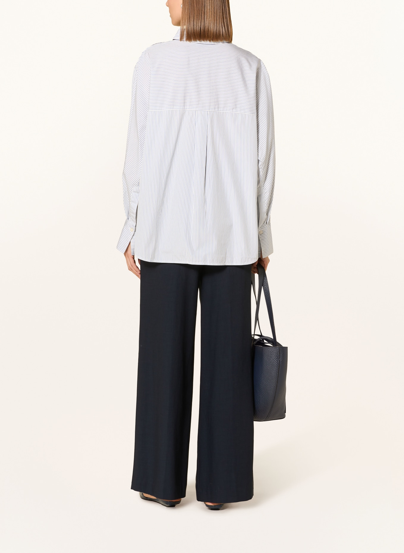 Marc O'Polo Hemdbluse: BLAU / DUNKELBLAU / WEISS