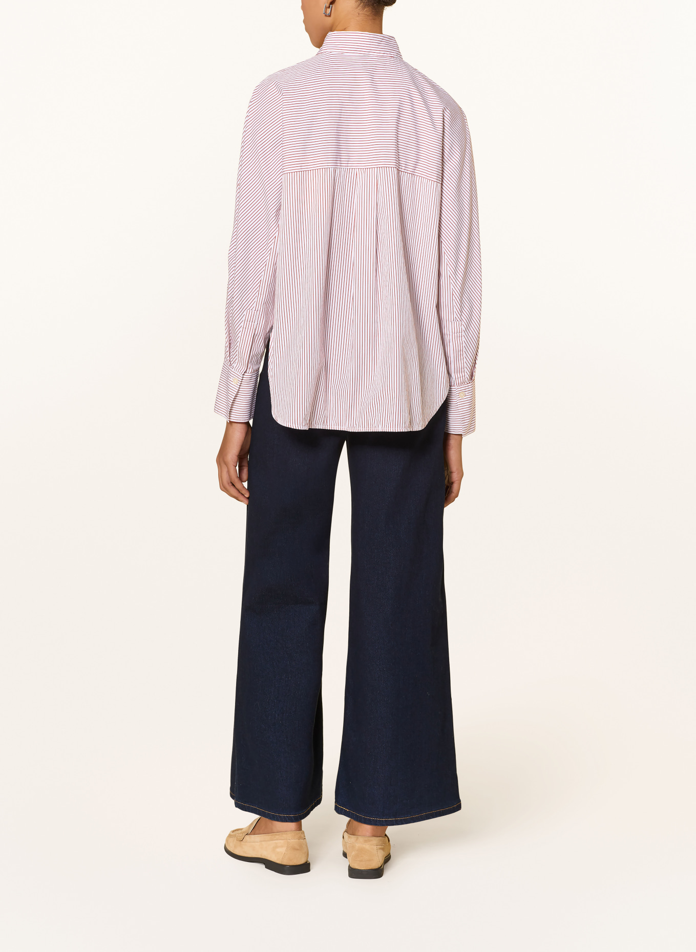 Marc O'Polo shirt blouse: WHITE / RED