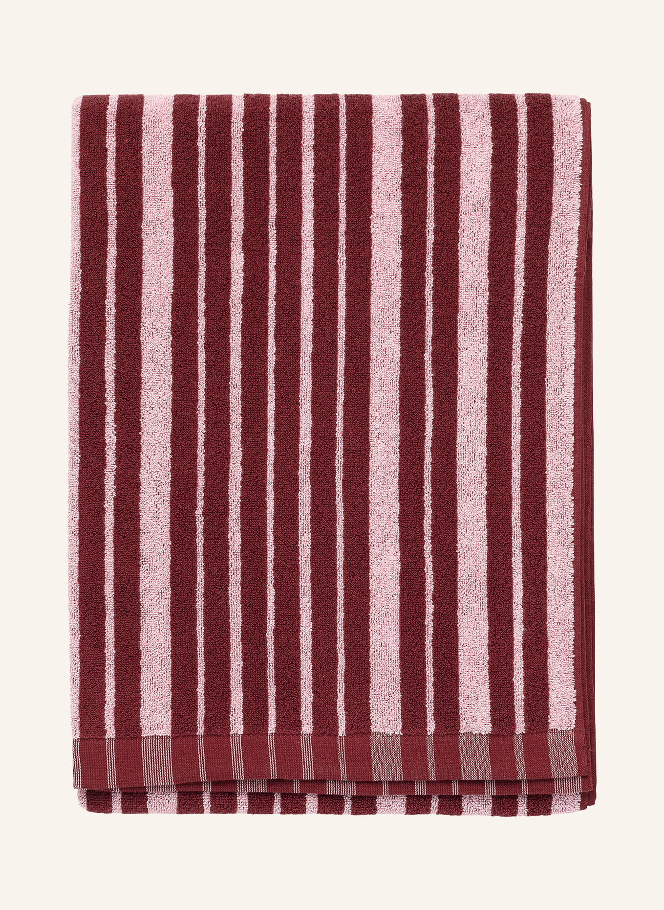 marimekko Badetuch RAIDE: DUNKELROT / HELLROSA