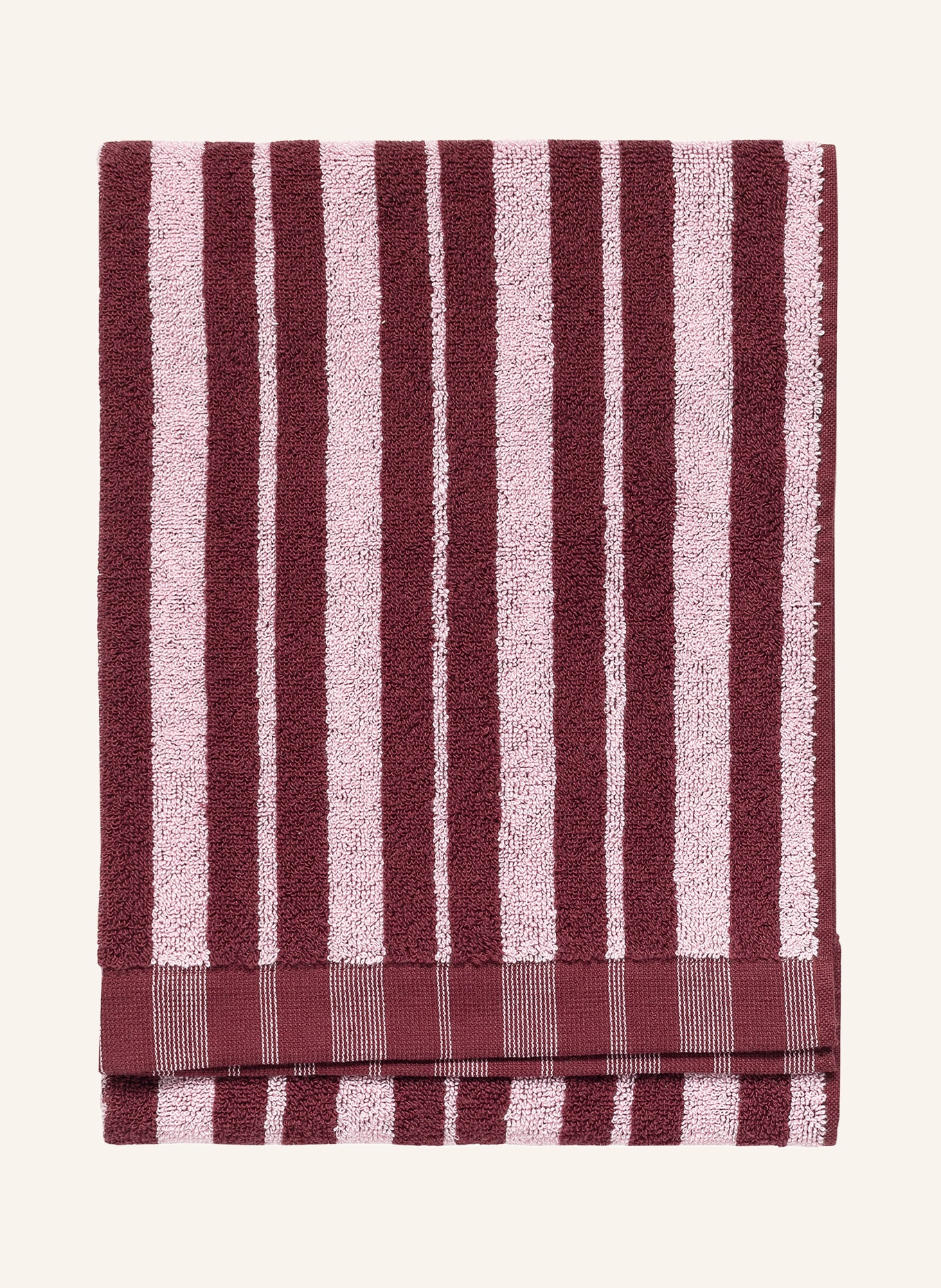 marimekko Handtuch RAIDE: DUNKELROT / HELLROSA