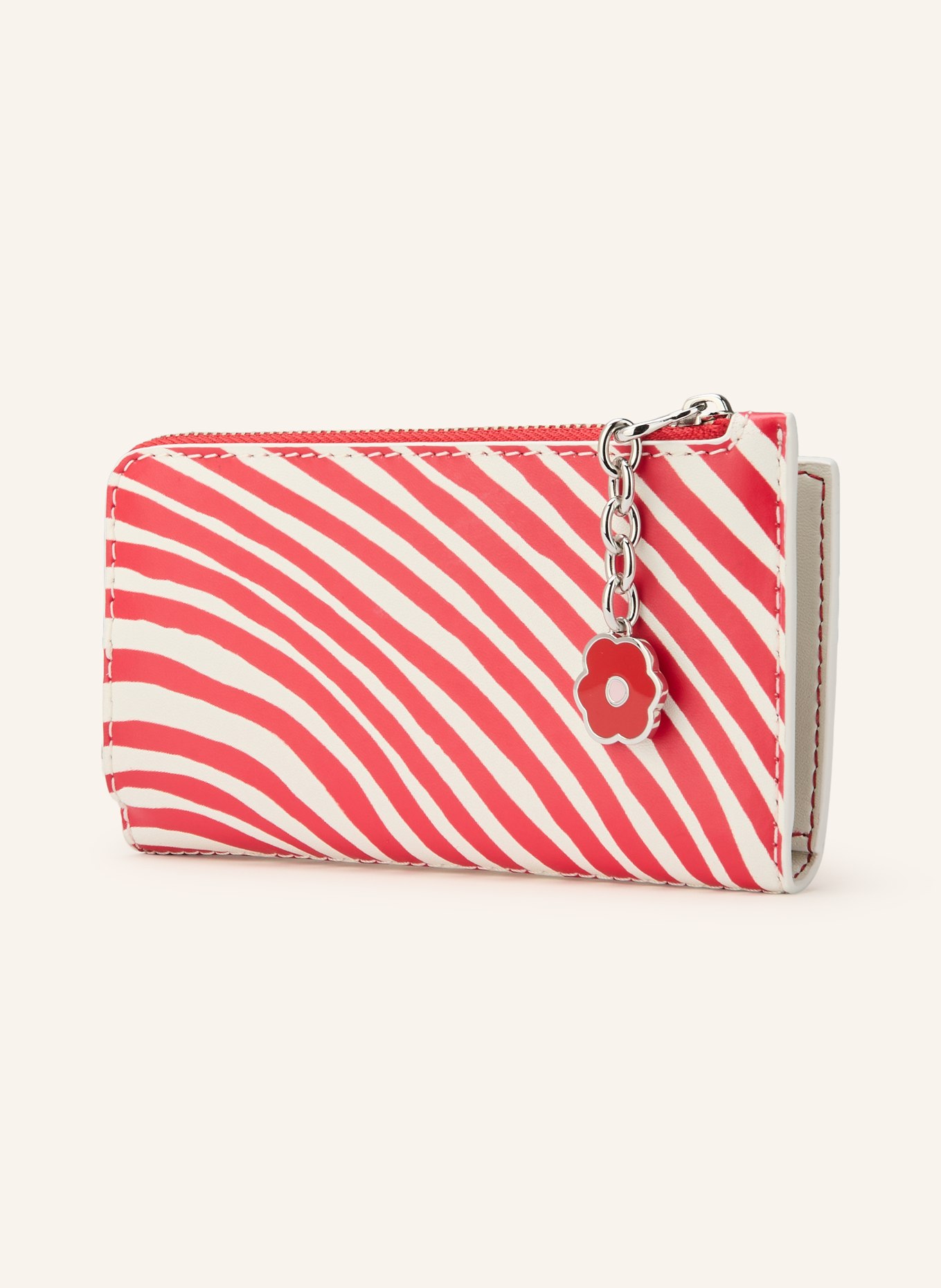 MARC JACOBS Geldbörse THE MEDIUM FLAT WALLET RED STRIPES: ROT / WEISS