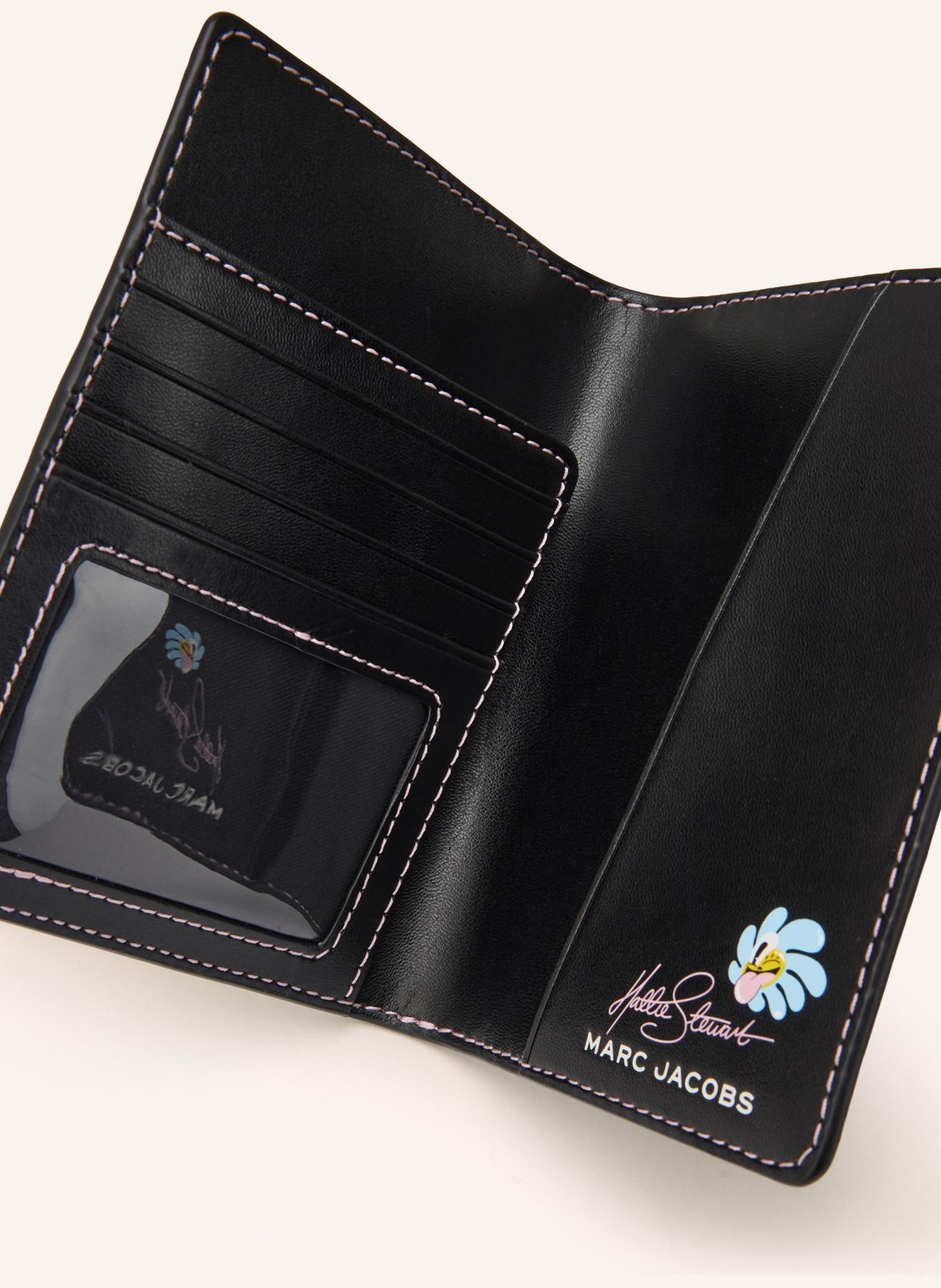 MARC JACOBS Kartenetui THE PASSPORT CASE FLOWERS: ROSA / GRÜN