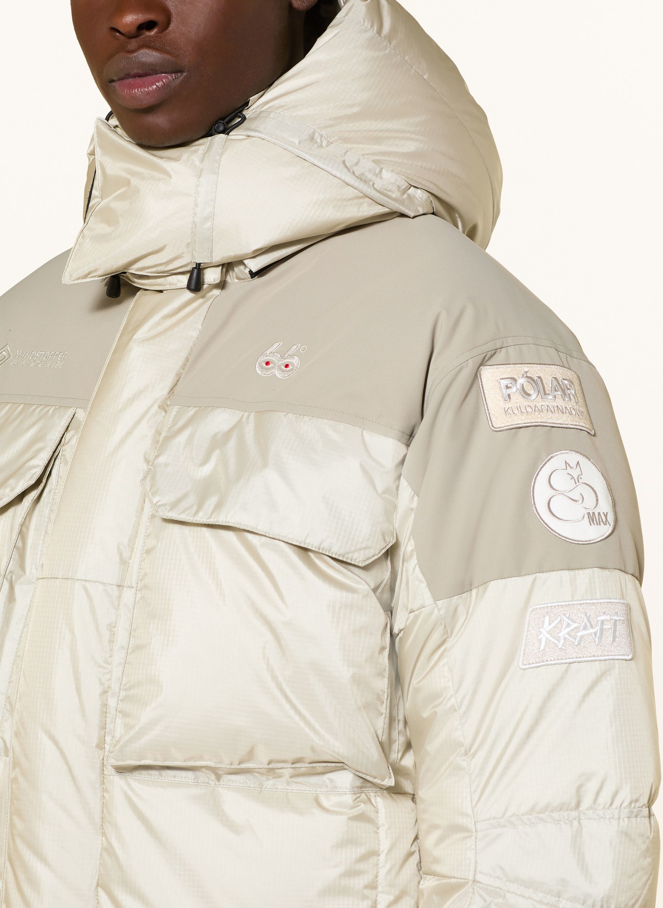 66°NORTH Daunenjacke TINDUR: CREME / BEIGE