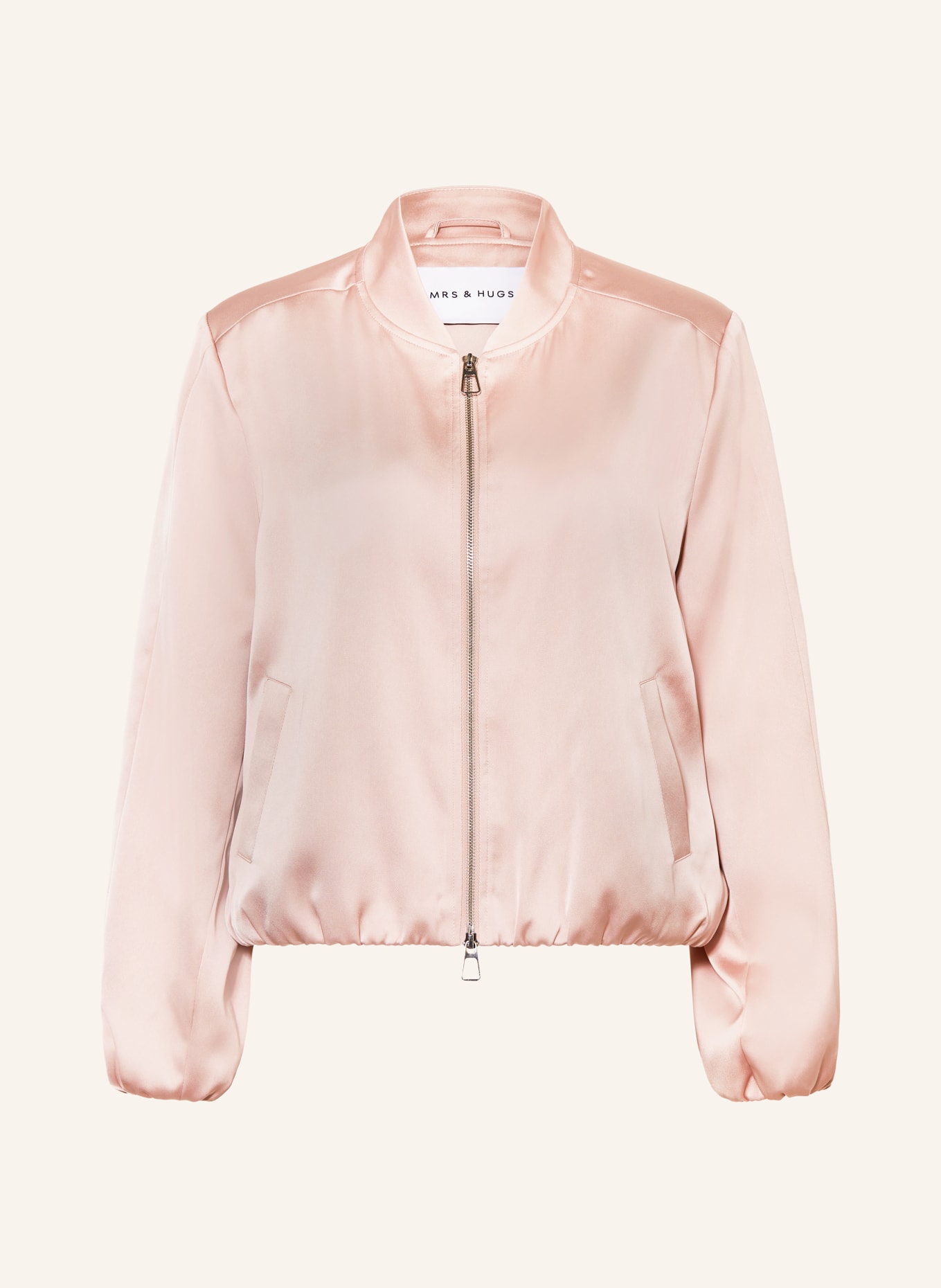 MRS & HUGS satin jacket: ROSE