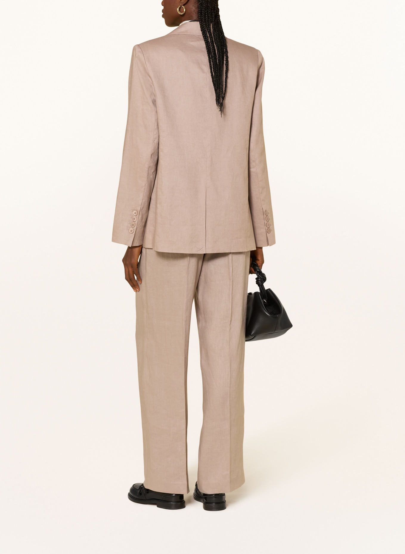 MRS & HUGS blazer en lin: TAUPE