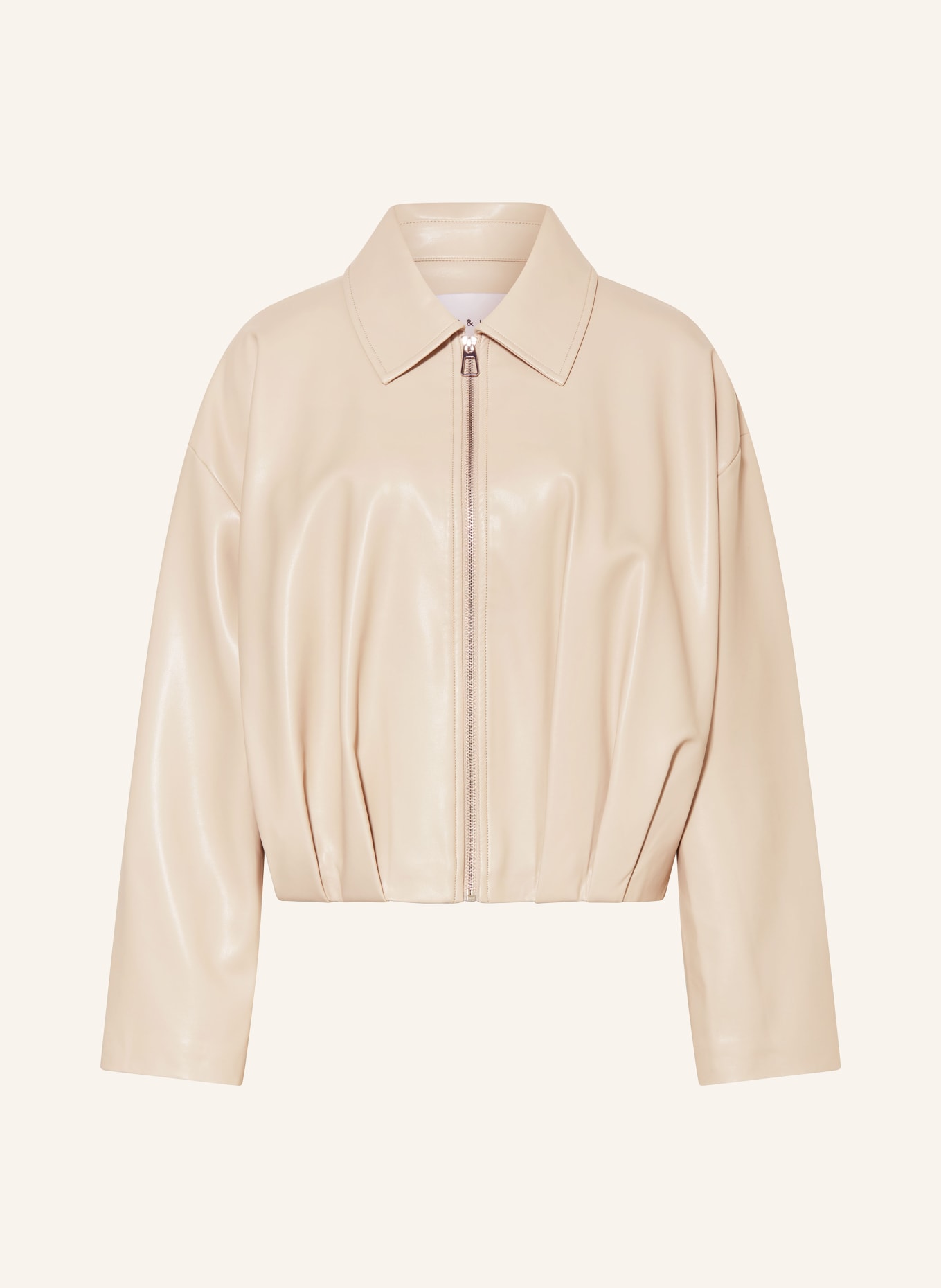 MRS & HUGS Blouson in Lederoptik: CREME