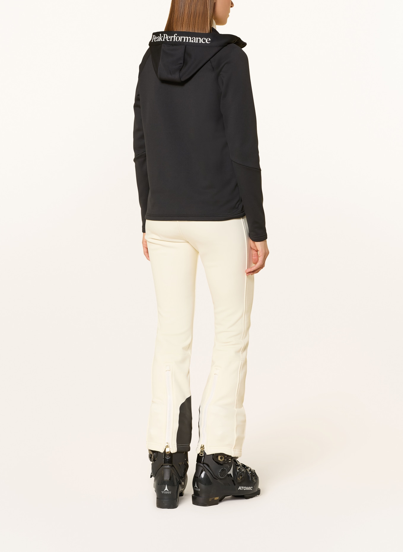 Peak Performance Midlayer-Jacke RIDER ESSENTIALS: SCHWARZ / WEISS